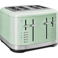 4 Slice Metal Toaster | Pistachio