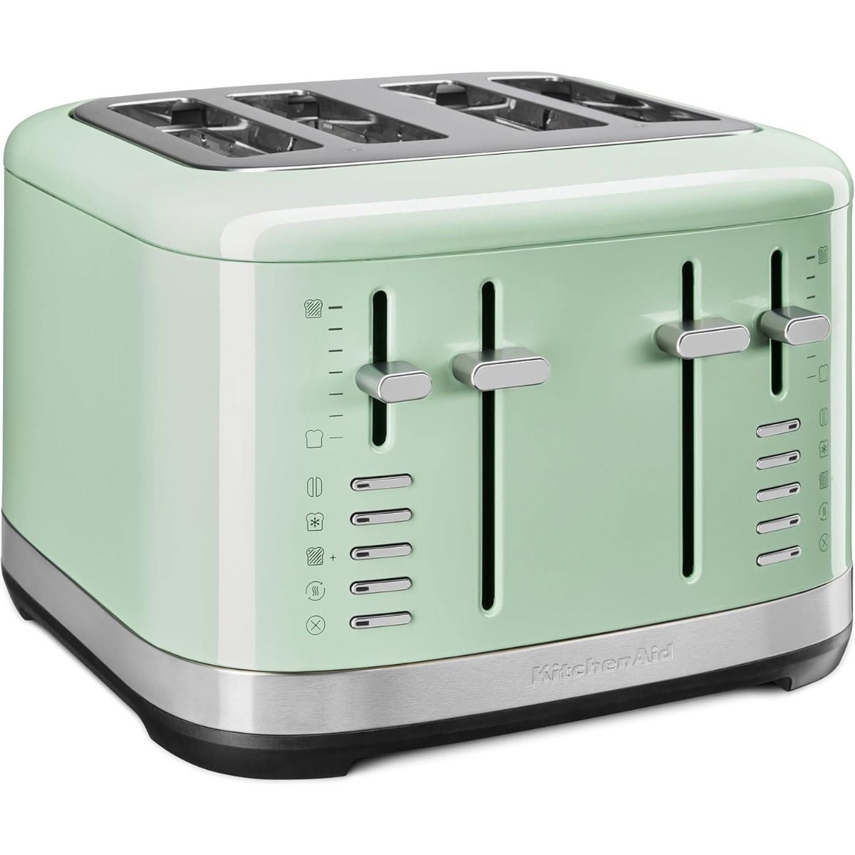 4 Slice Metal Toaster | Pistachio
