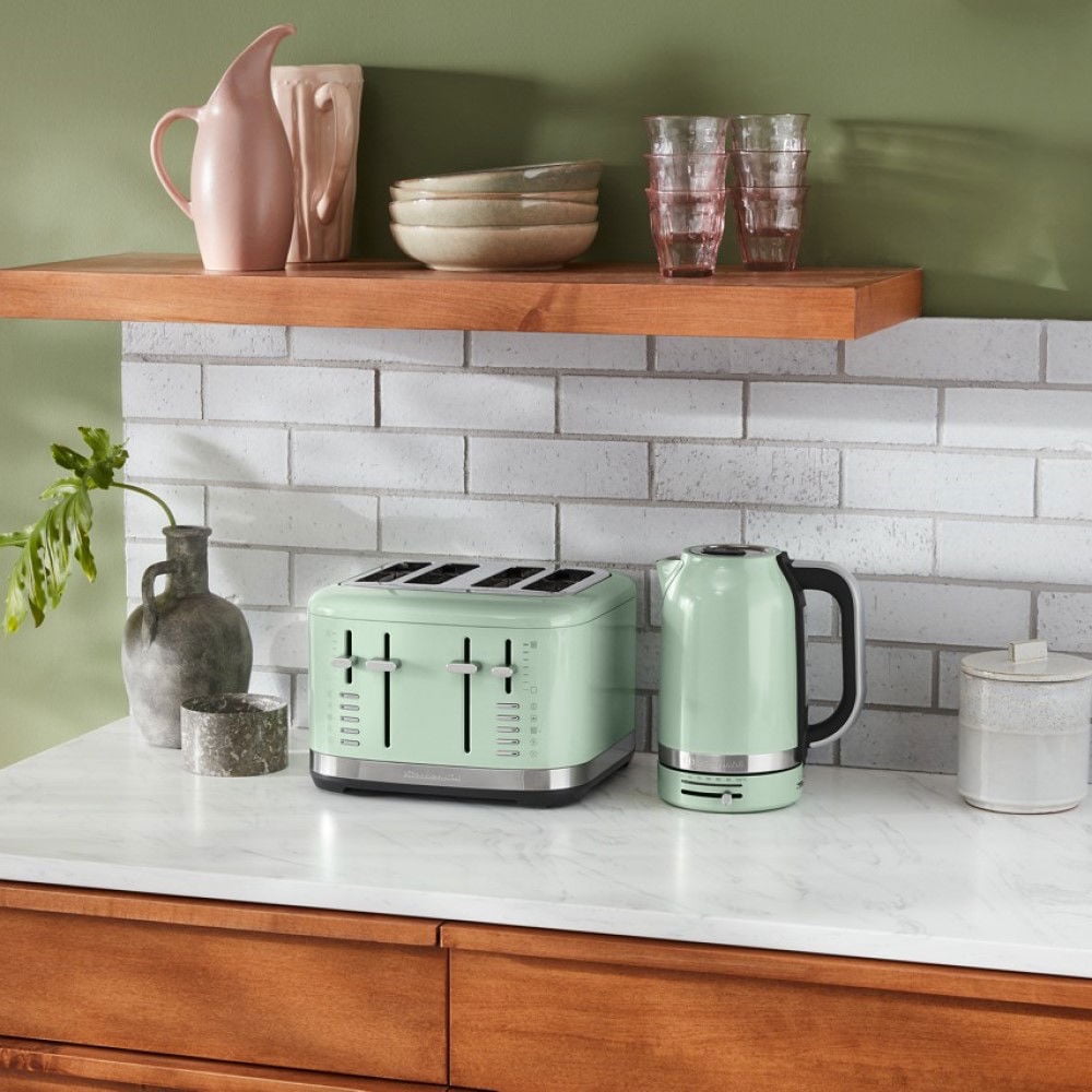 4 Slice Metal Toaster | Pistachio