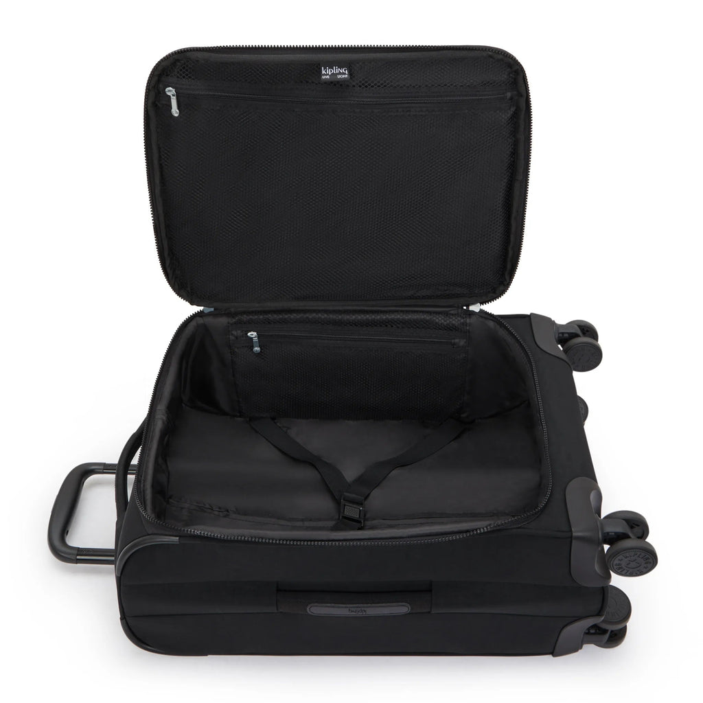 New Youri Spin Small 4 Wheeled Rolling Luggage Black Noir
