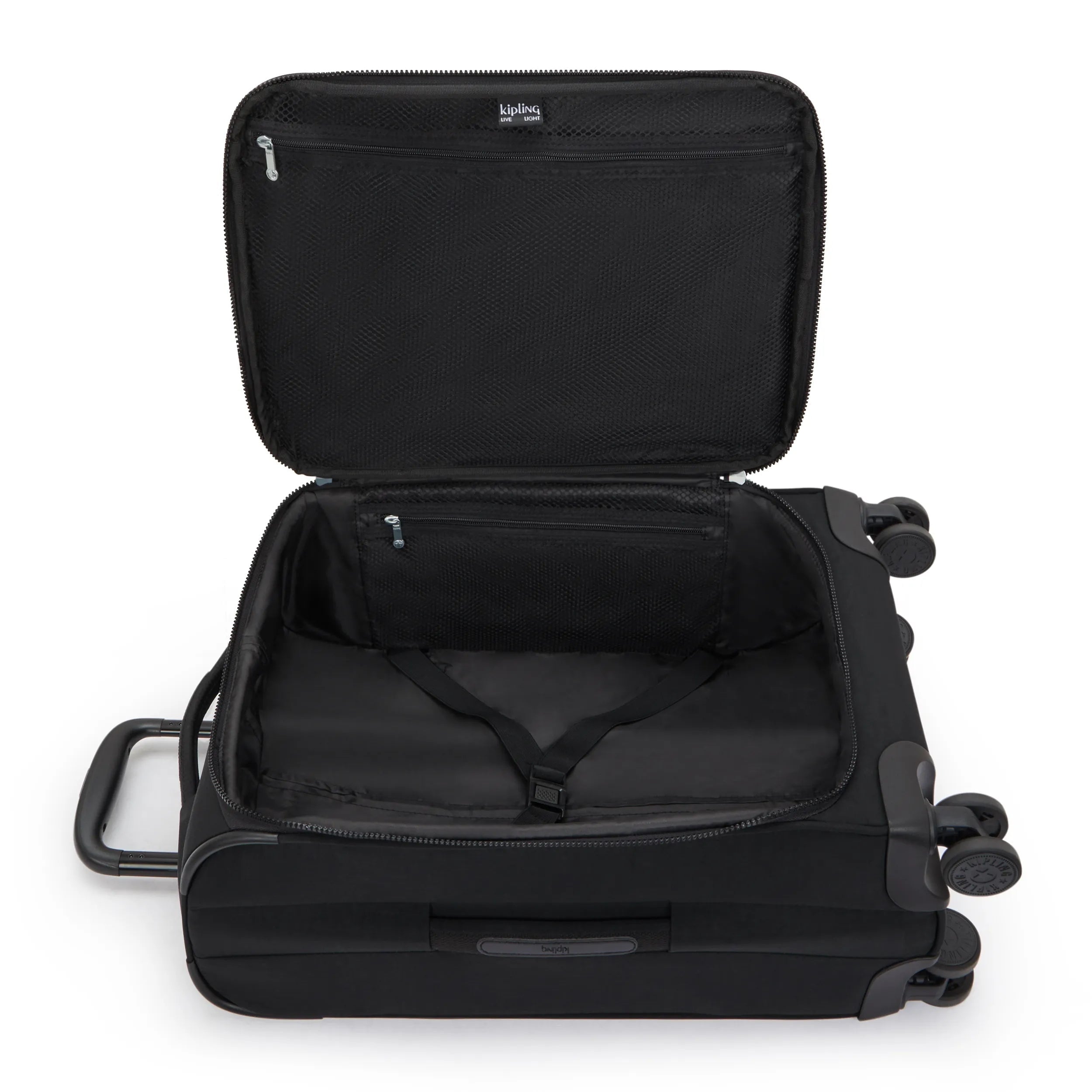 New Youri Spin Small 4 Wheeled Rolling Luggage Black Noir