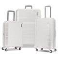 Stratum 2.0 Expandable Hardside Luggage with Spinner Wheels, White (3-Piece Set)