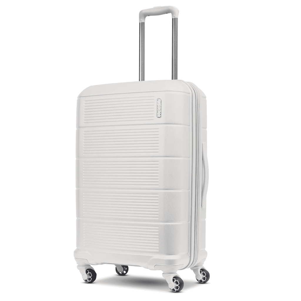 Stratum 2.0 Expandable Hardside Luggage with Spinner Wheels, White (3-Piece Set)
