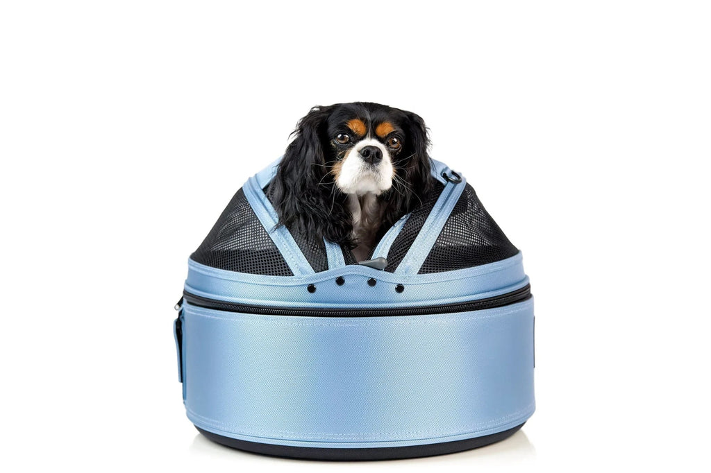 Mobile Pet Bed — Multi-use Travel Pet Bed, Crash-Tested Car Seat, &amp; Carrier for Dogs and Cats up to 15 Pounds (Strawberry Red)