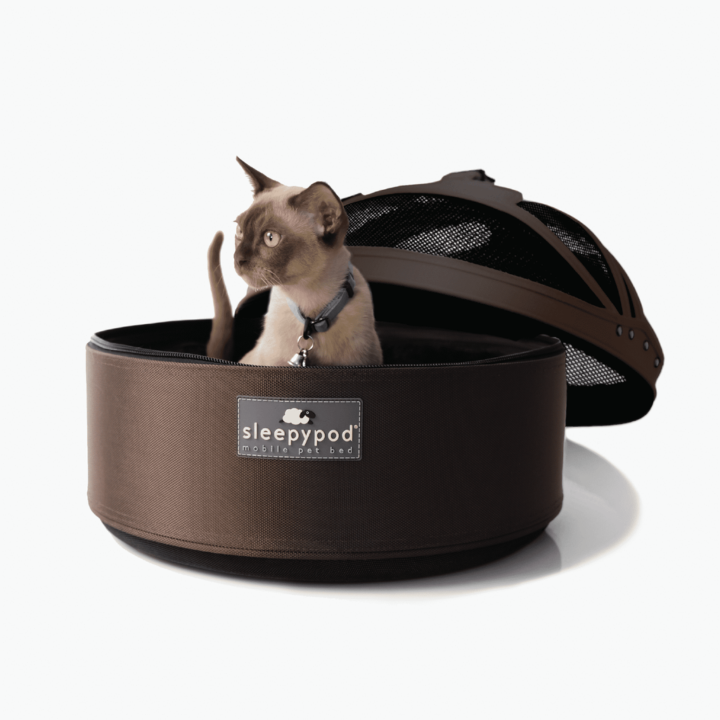 Mobile Pet Bed — Multi-use Travel Pet Bed, Crash-Tested Car Seat, &amp; Carrier for Dogs and Cats up to 15 Pounds (Strawberry Red)