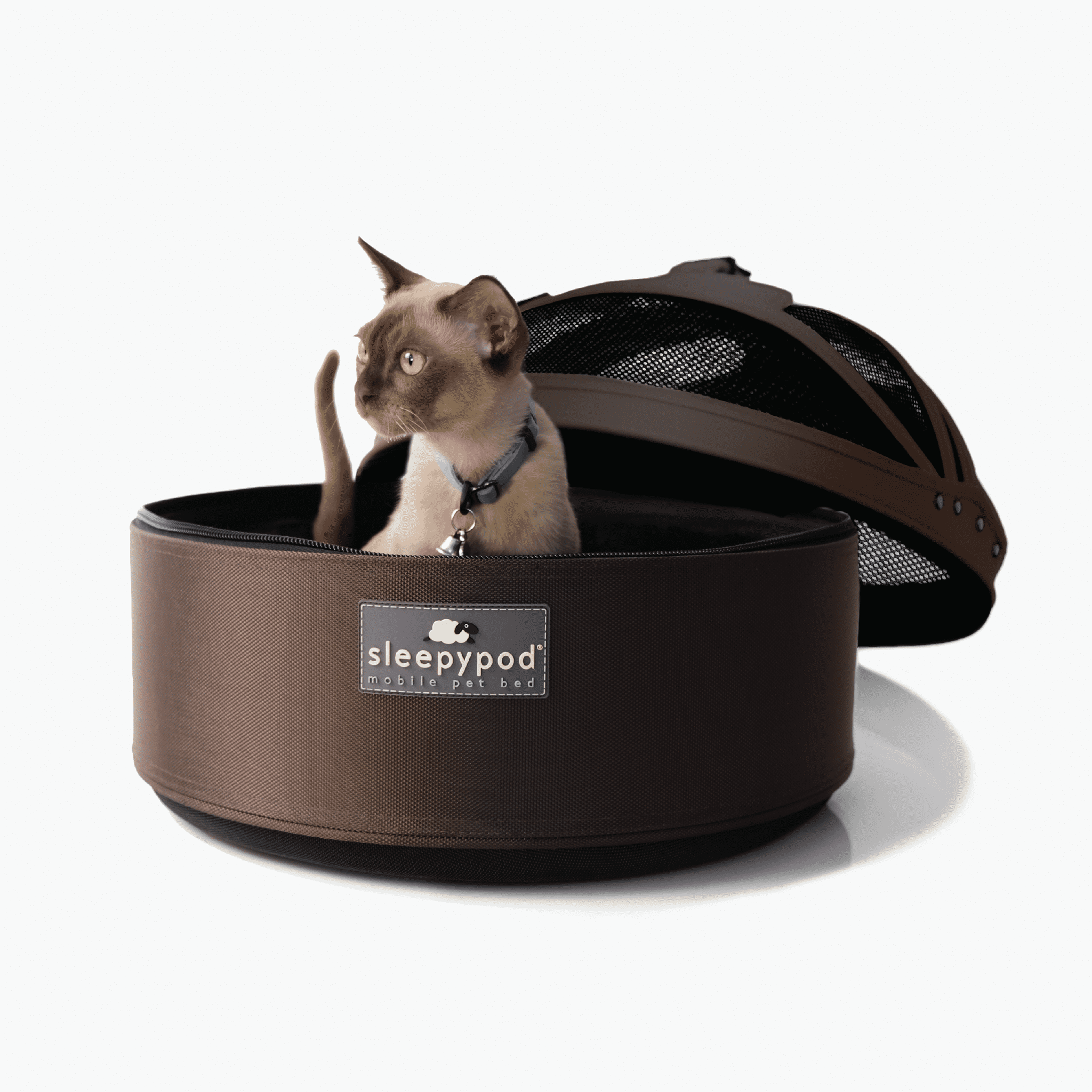 Mobile Pet Bed — Multi-use Travel Pet Bed, Crash-Tested Car Seat, &amp; Carrier for Dogs and Cats up to 15 Pounds (Strawberry Red)