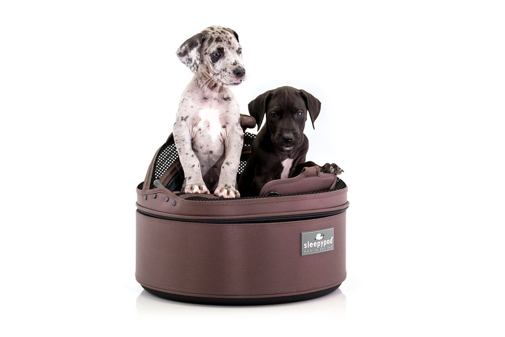 Mobile Pet Bed — Multi-use Travel Pet Bed, Crash-Tested Car Seat, &amp; Carrier for Dogs and Cats up to 15 Pounds (Strawberry Red)