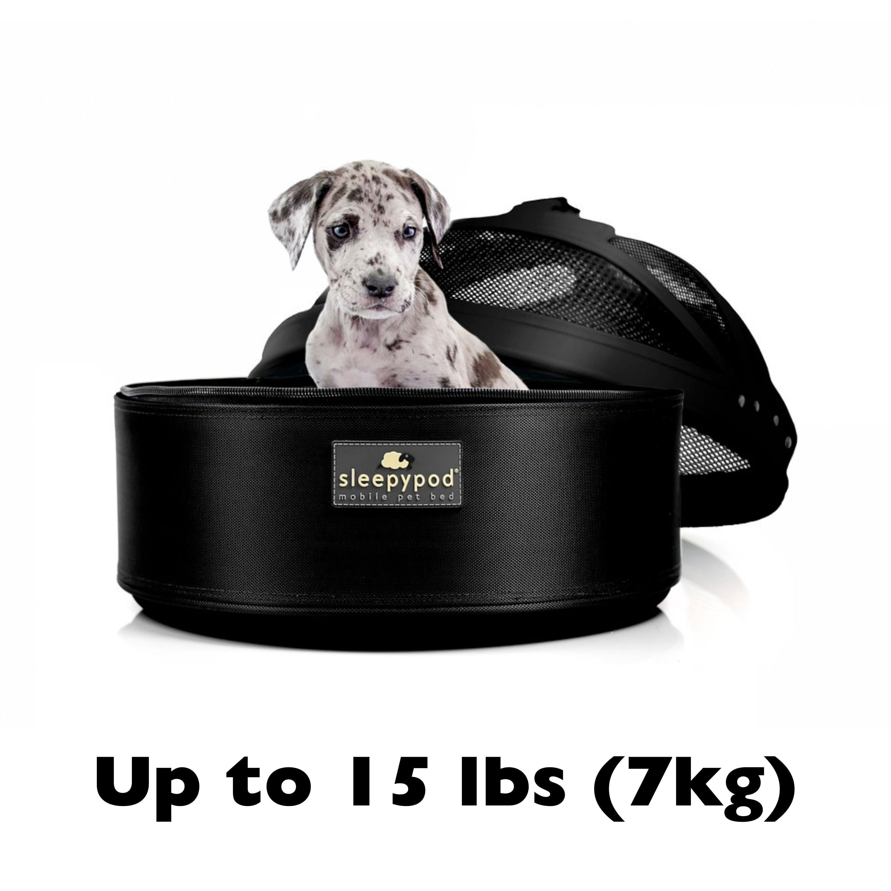 Mobile Pet Bed — Multi-use Travel Pet Bed, Crash-Tested Car Seat, &amp; Carrier for Dogs and Cats up to 15 Pounds (Strawberry Red)