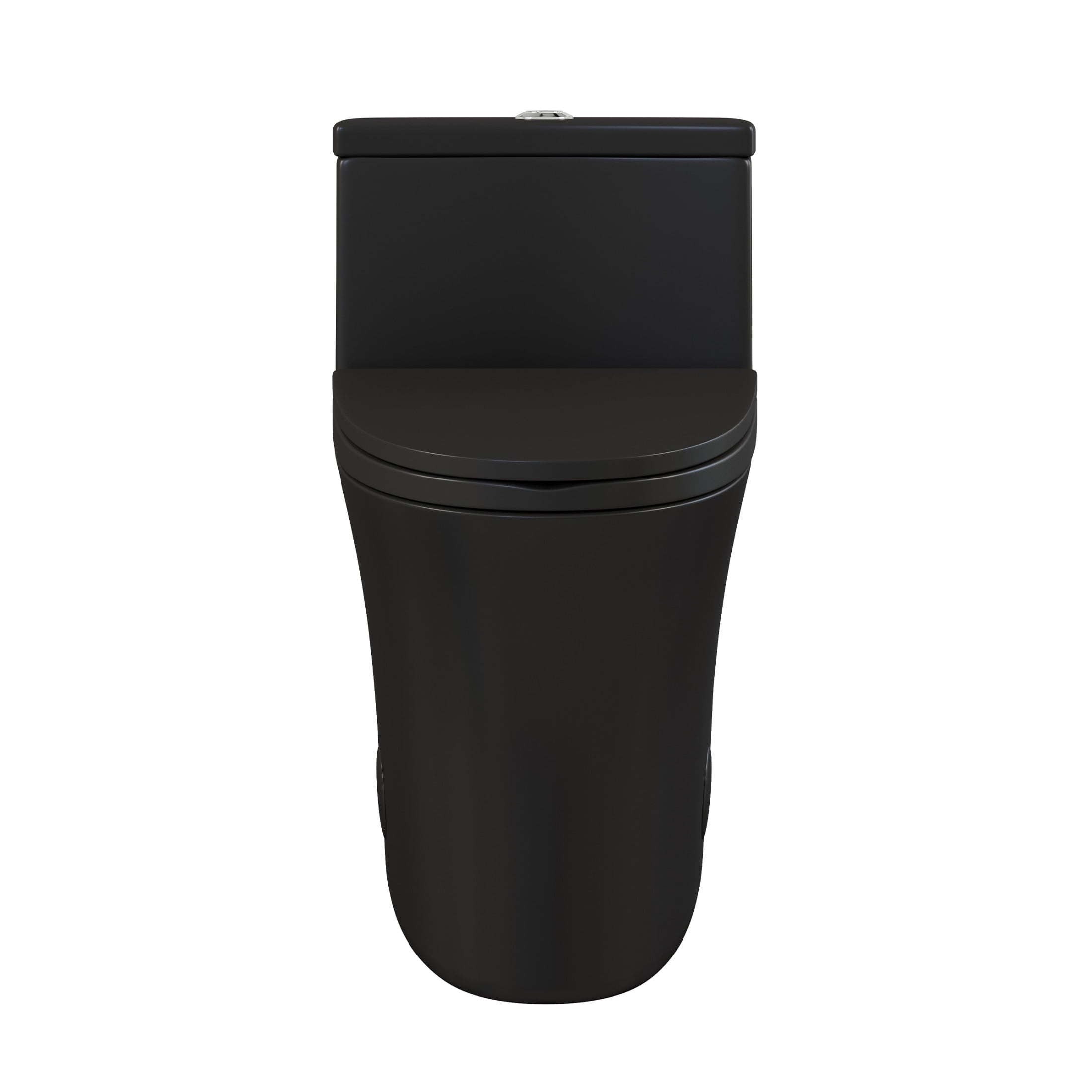 One-Piece 12" Rough-in 1.1/1.6 GPF Dual Top Flush Elongated Toilet in Matte Black