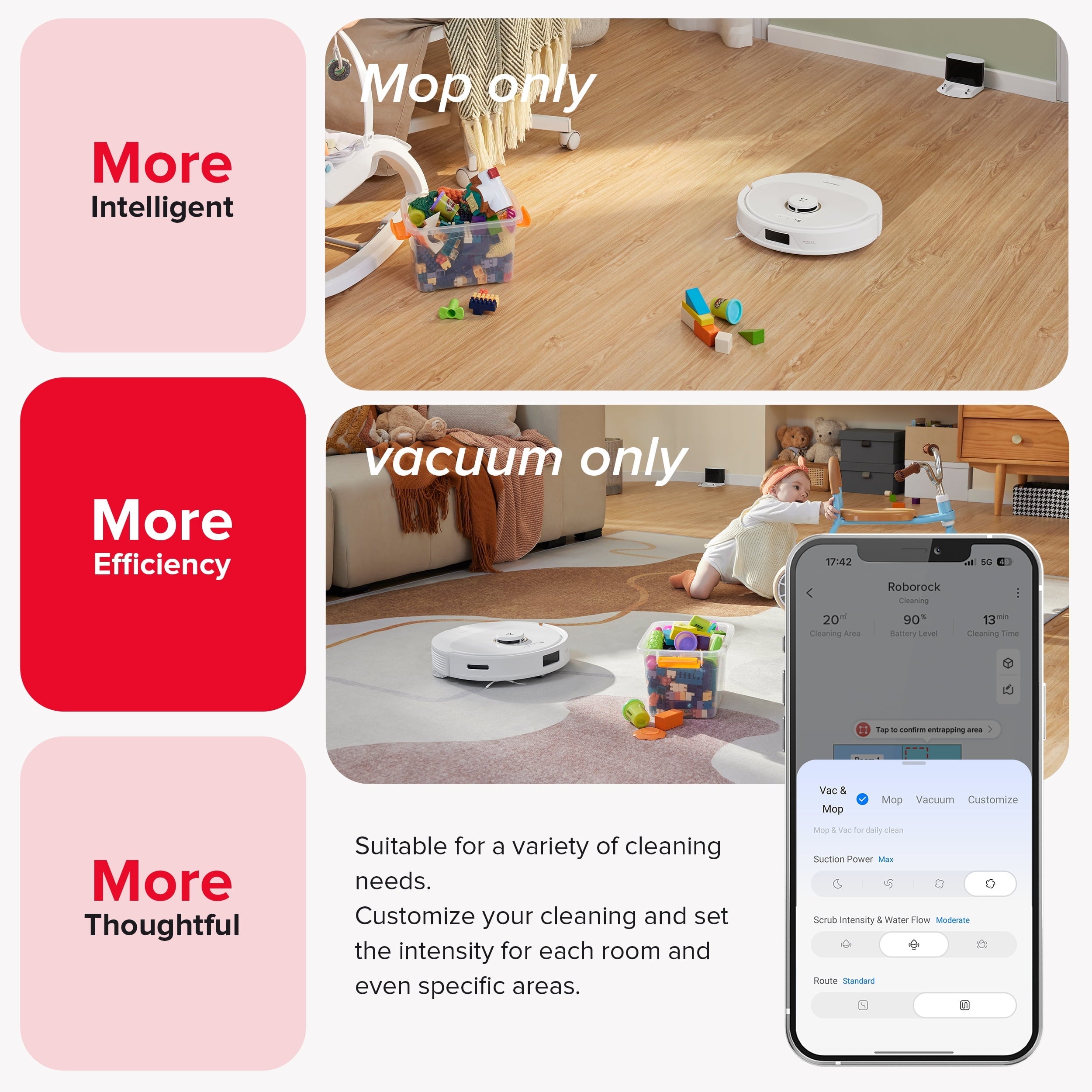 Q8 Max Robot Vacuum and Mop with Obstacle Avoidance, LiDAR Navigation, 5500Pa Suction Power, and App Control(White)