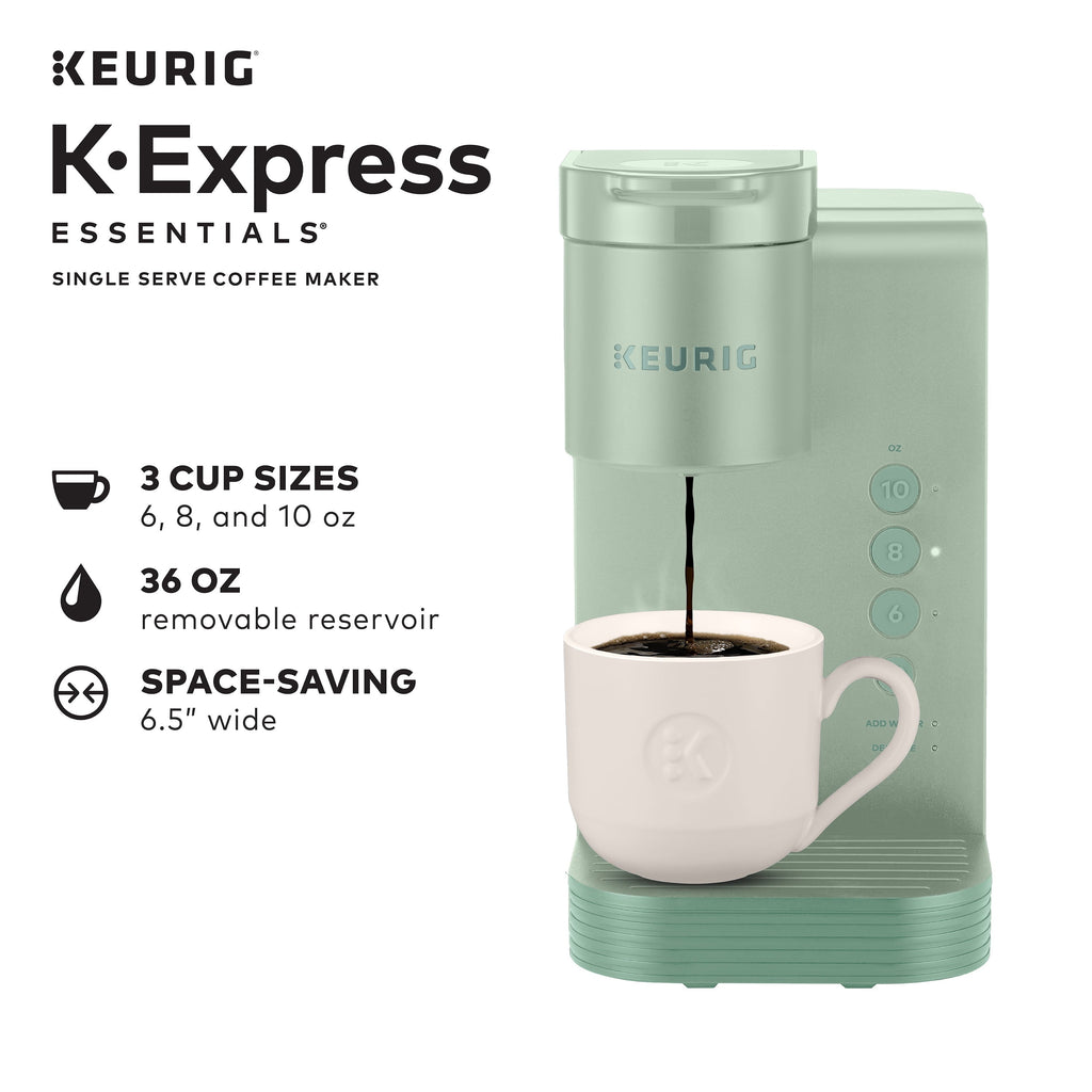 (2 pack) K-Express Essentials Single Serve K-Cup Pod Coffee Maker, Sage