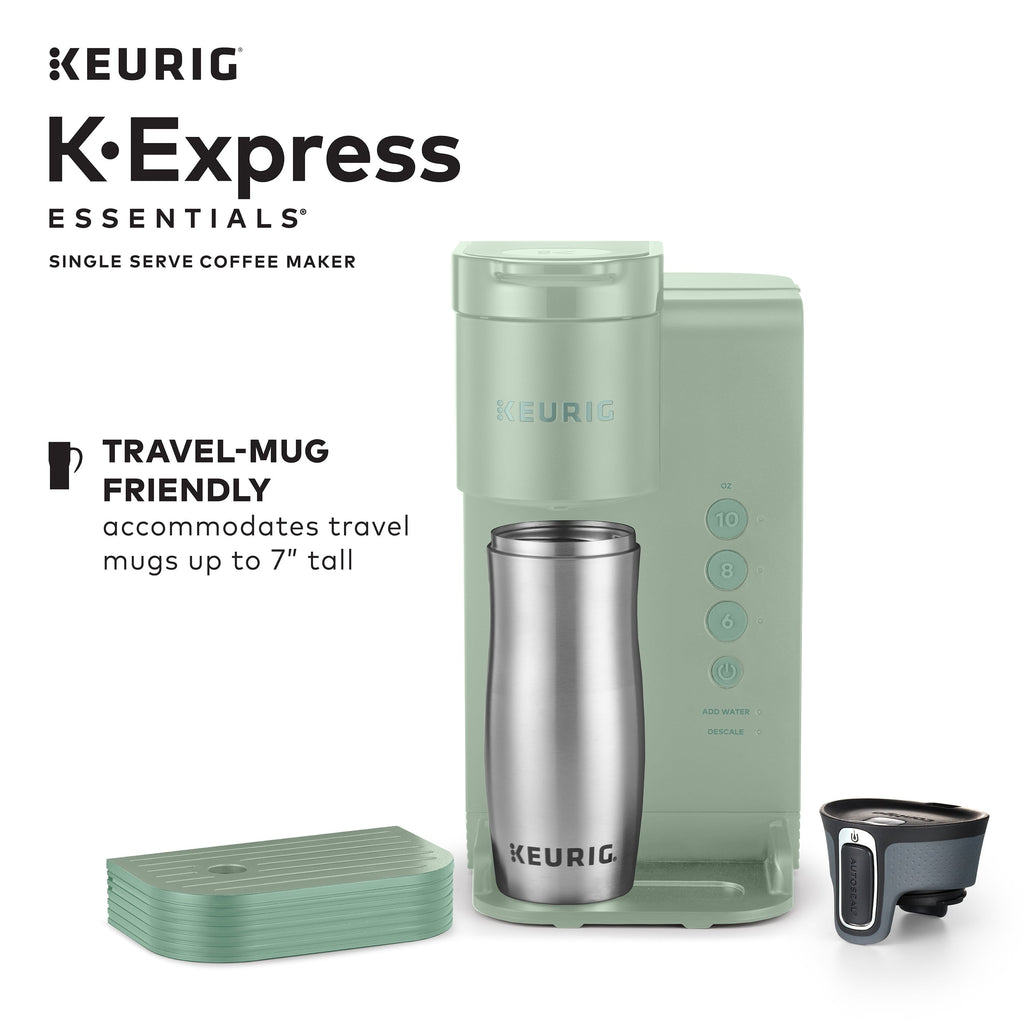 (2 pack) K-Express Essentials Single Serve K-Cup Pod Coffee Maker, Sage