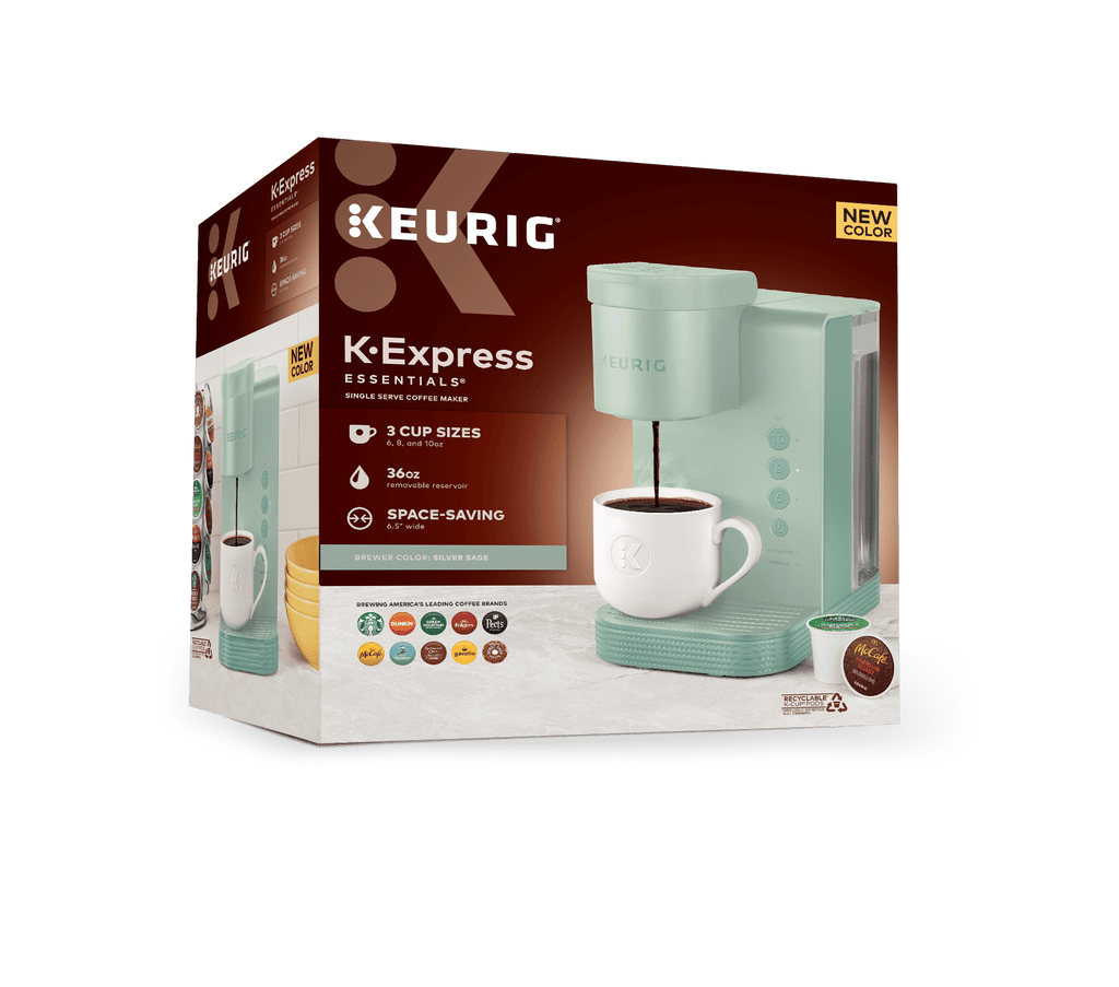 (2 pack) K-Express Essentials Single Serve K-Cup Pod Coffee Maker, Sage