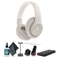 Studio Pro Wireless Over-Ear Headphones (Sandstone) Bundle with Accessories
