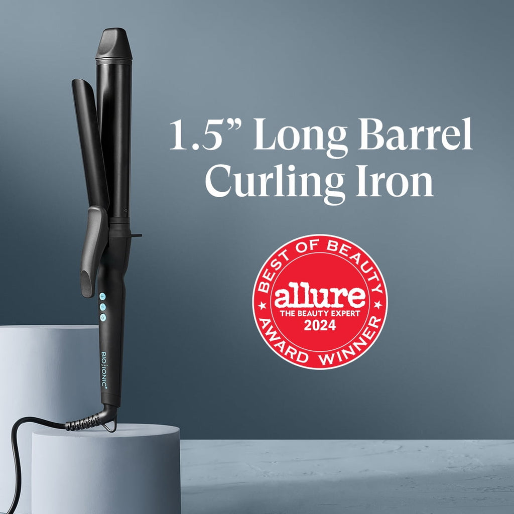 Long Barrel Styler, 1.25" Curling Iron, Curling Wand, Adjustable Heat Hair Curler