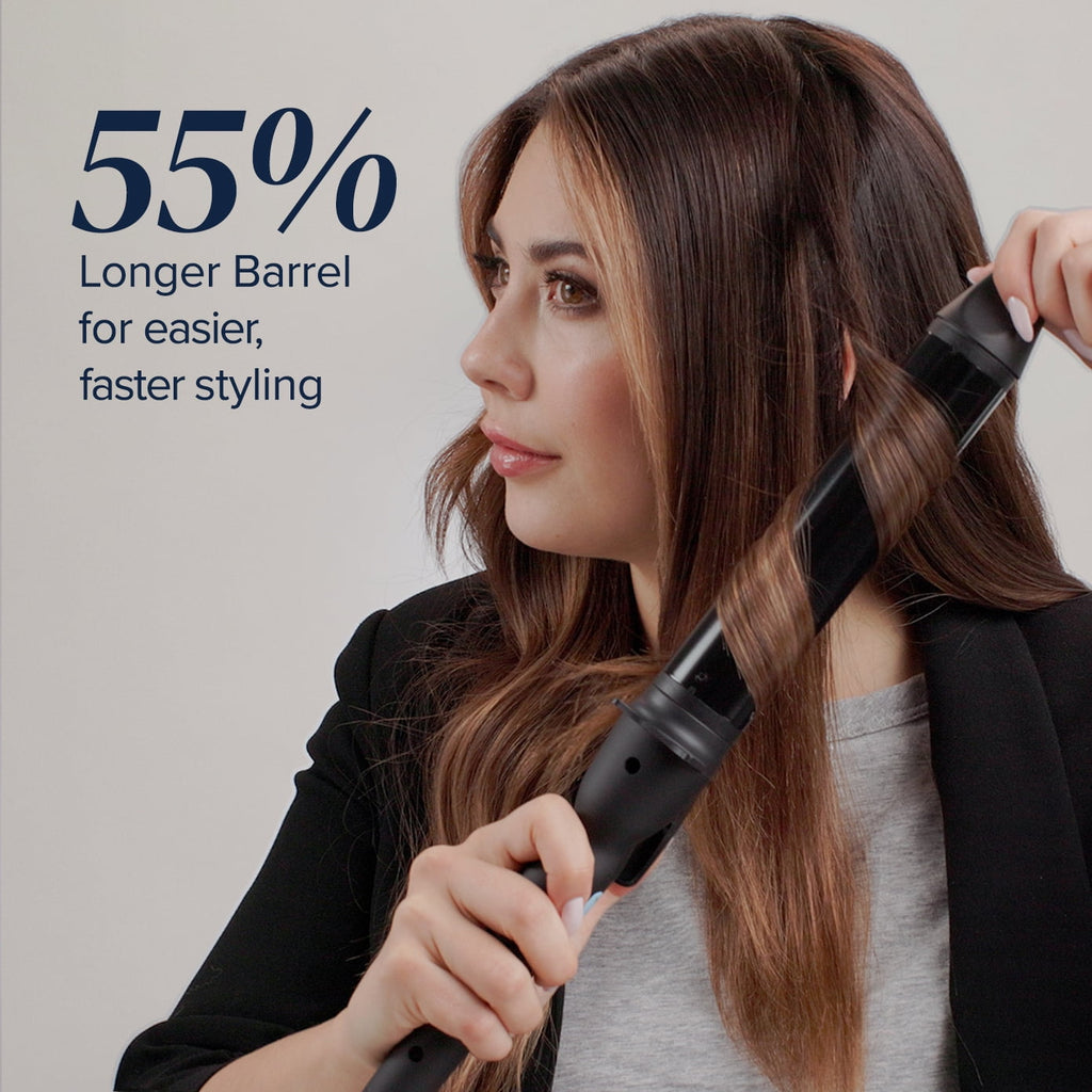 Long Barrel Styler, 1.25" Curling Iron, Curling Wand, Adjustable Heat Hair Curler