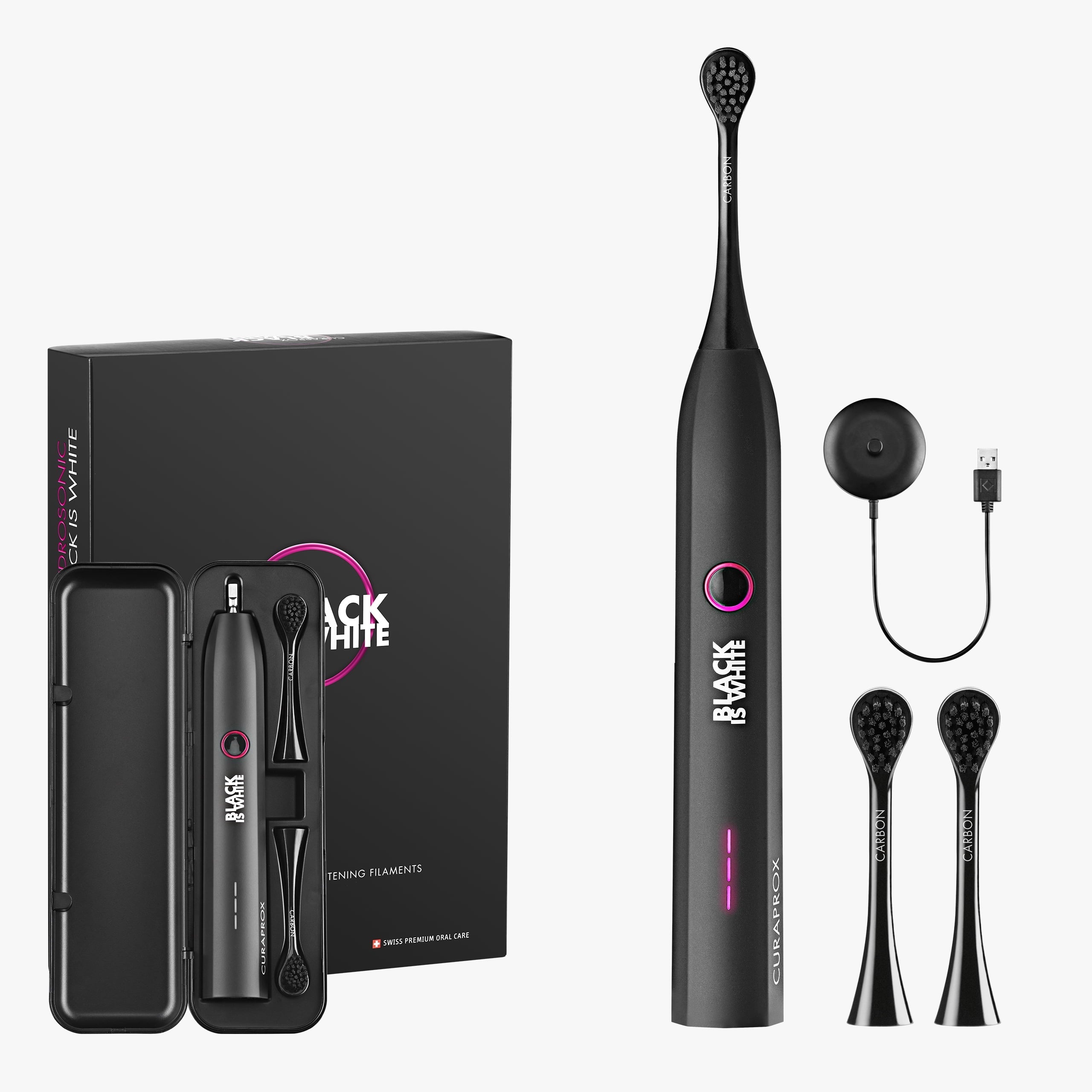 Hydrosonic Black Is White – Sonic Toothbrush for Simple, Powerful Oral Health