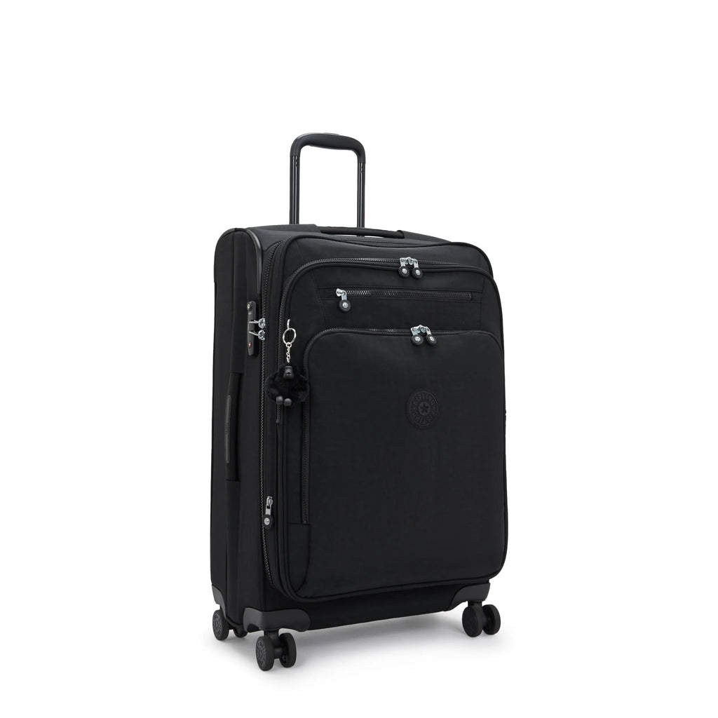 New Youri Spin Medium 4 Wheeled Rolling Luggage Black Noir