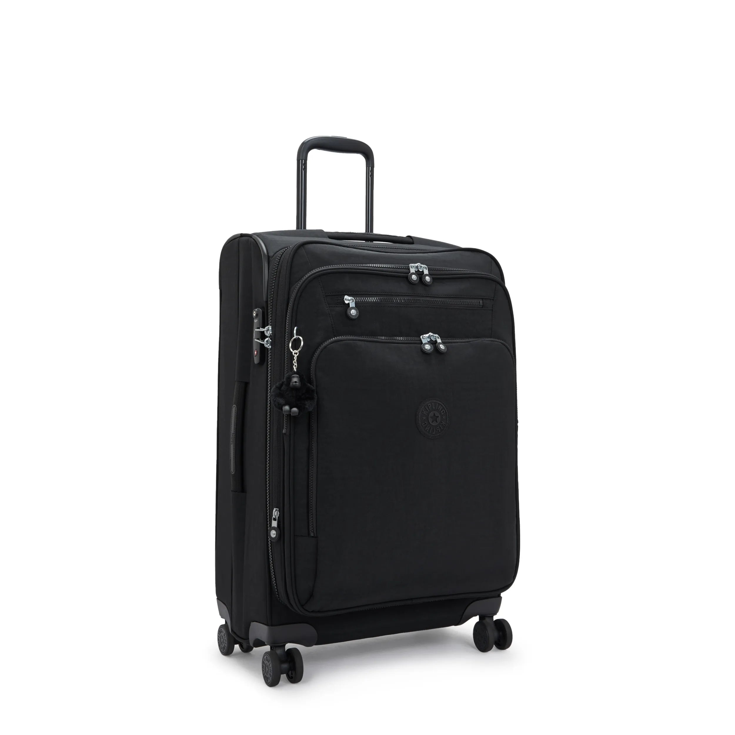 New Youri Spin Medium 4 Wheeled Rolling Luggage Black Noir