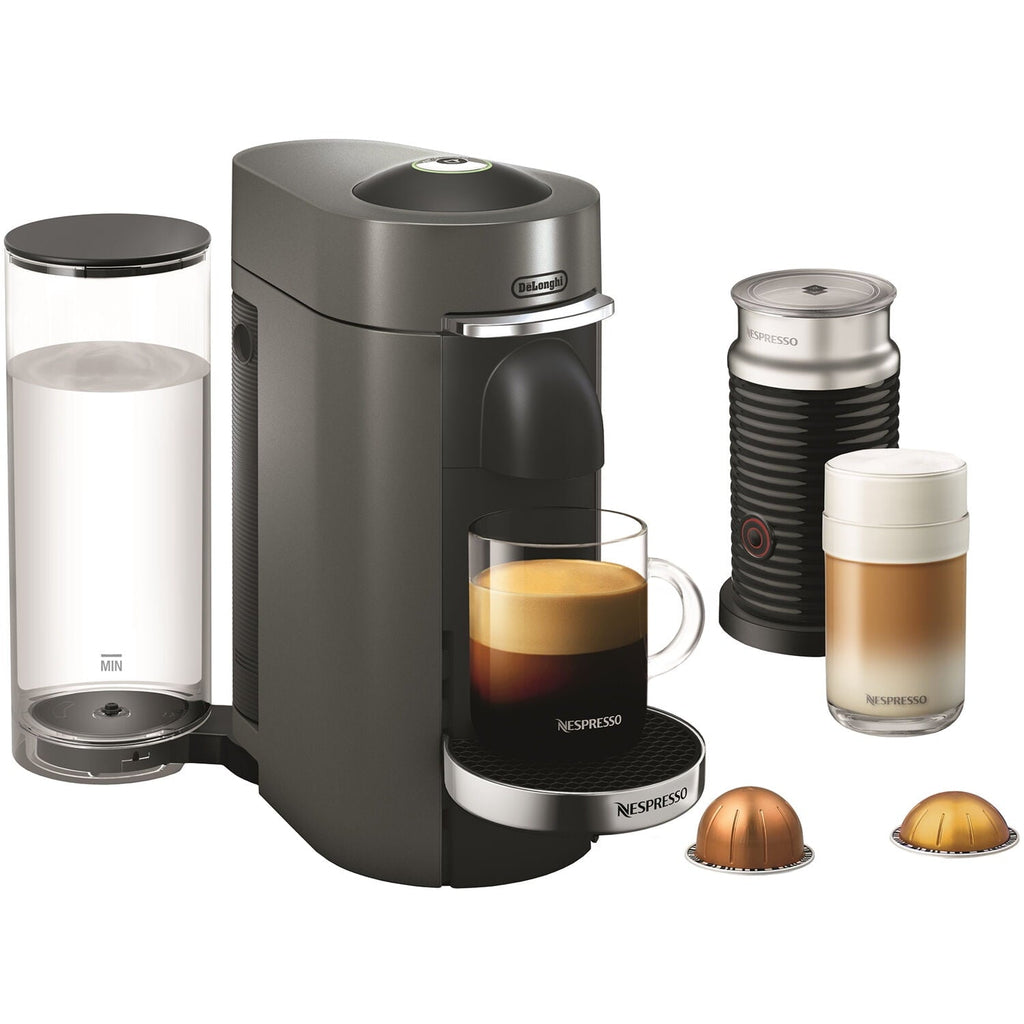 Vertuo Plus Deluxe Coffee &amp; Espresso Machine with Aerocinno, Titan