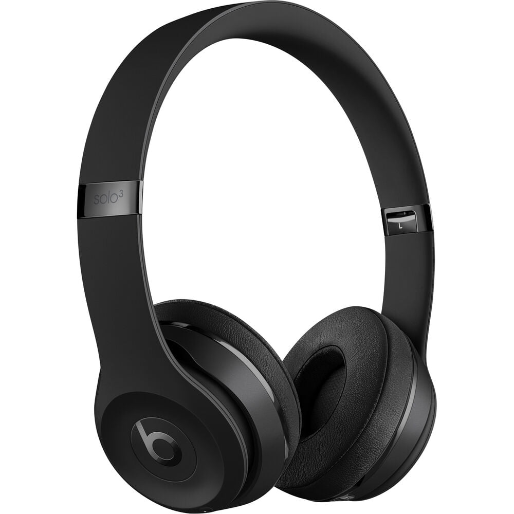 Solo3 Wireless On-Ear Headphones (Matte Black) Bundle