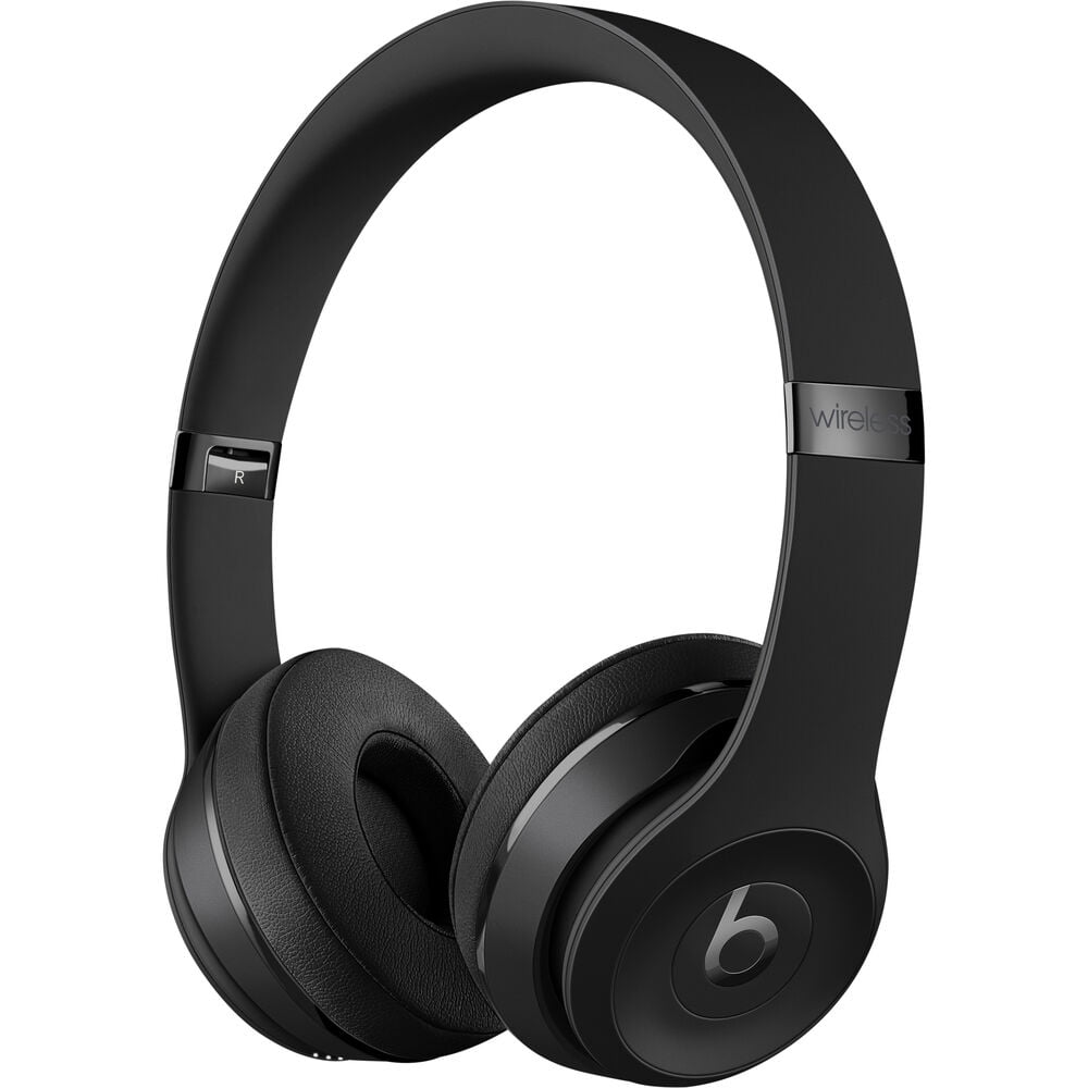 Solo3 Wireless On-Ear Headphones (Matte Black) Bundle