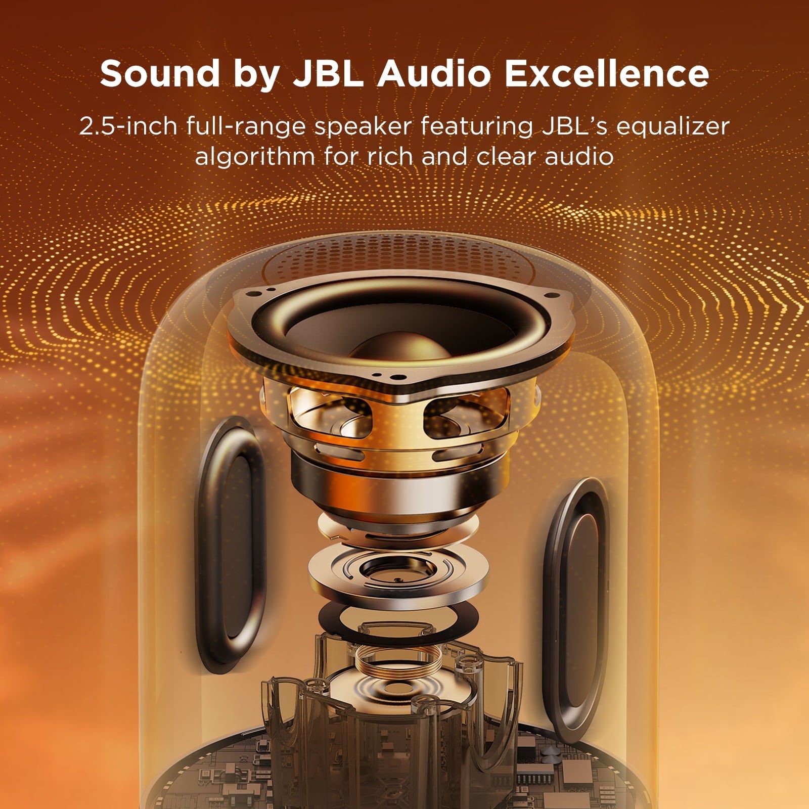Table Lamp 2 Pro x Sound by JBL, Smart Cordless Table Lamp with Speaker, Music-Light Sync, 16 Music Modes &amp; 100+ Scene Modes, Work with Matter, DIY Customized Rechargeable Desk Lamp for Bedroom