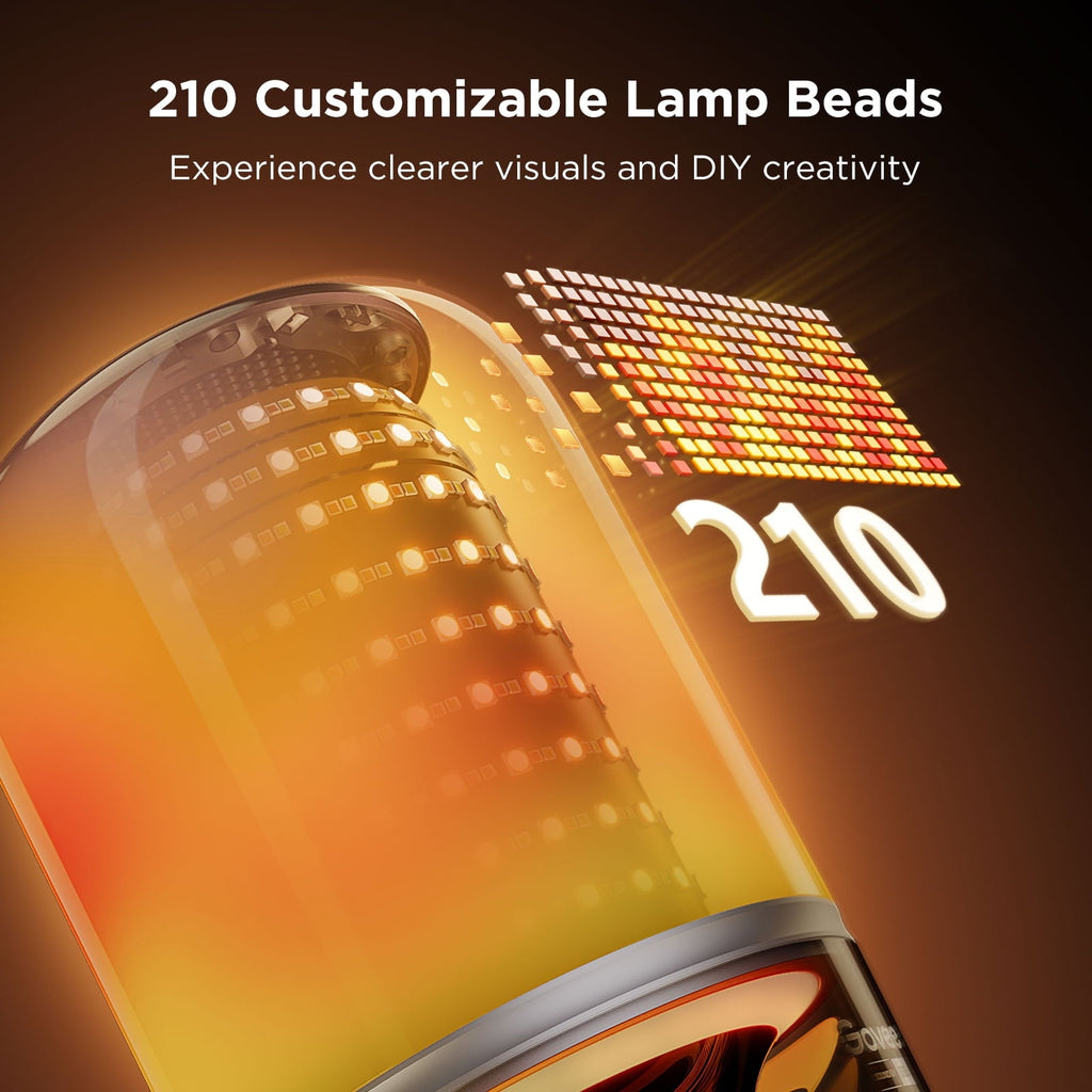 Table Lamp 2 Pro x Sound by JBL, Smart Cordless Table Lamp with Speaker, Music-Light Sync, 16 Music Modes &amp; 100+ Scene Modes, Work with Matter, DIY Customized Rechargeable Desk Lamp for Bedroom