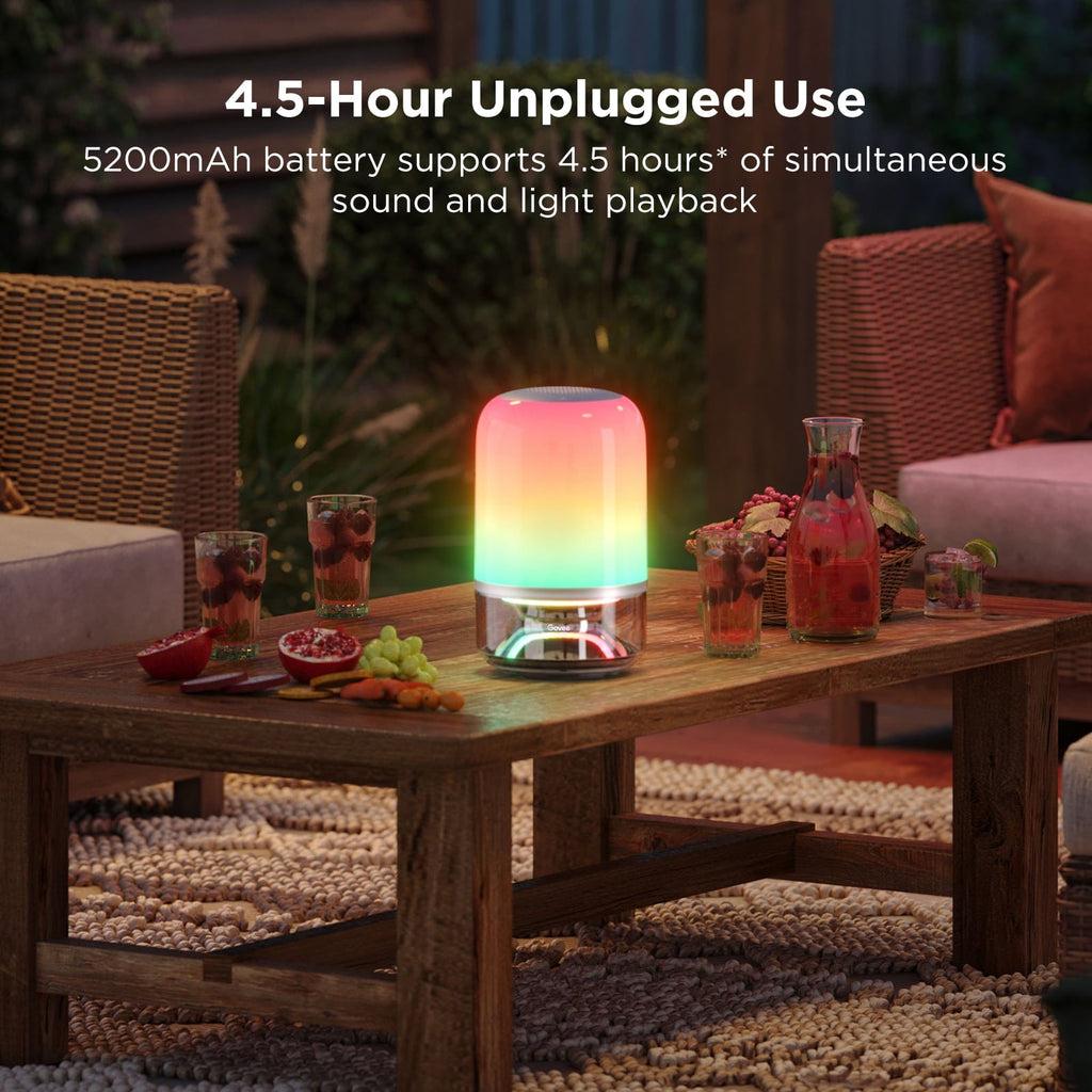 Table Lamp 2 Pro x Sound by JBL, Smart Cordless Table Lamp with Speaker, Music-Light Sync, 16 Music Modes &amp; 100+ Scene Modes, Work with Matter, DIY Customized Rechargeable Desk Lamp for Bedroom