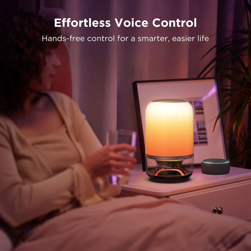 Table Lamp 2 Pro x Sound by JBL, Smart Cordless Table Lamp with Speaker, Music-Light Sync, 16 Music Modes &amp; 100+ Scene Modes, Work with Matter, DIY Customized Rechargeable Desk Lamp for Bedroom