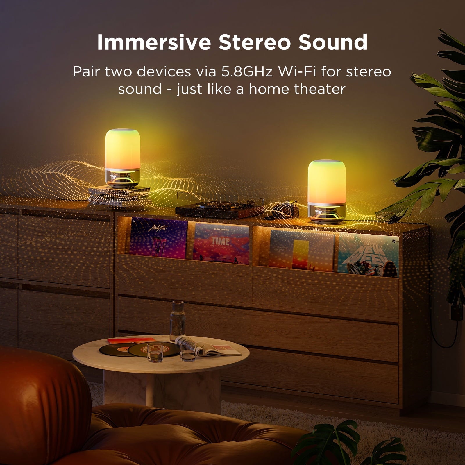 Table Lamp 2 Pro x Sound by JBL, Smart Cordless Table Lamp with Speaker, Music-Light Sync, 16 Music Modes &amp; 100+ Scene Modes, Work with Matter, DIY Customized Rechargeable Desk Lamp for Bedroom