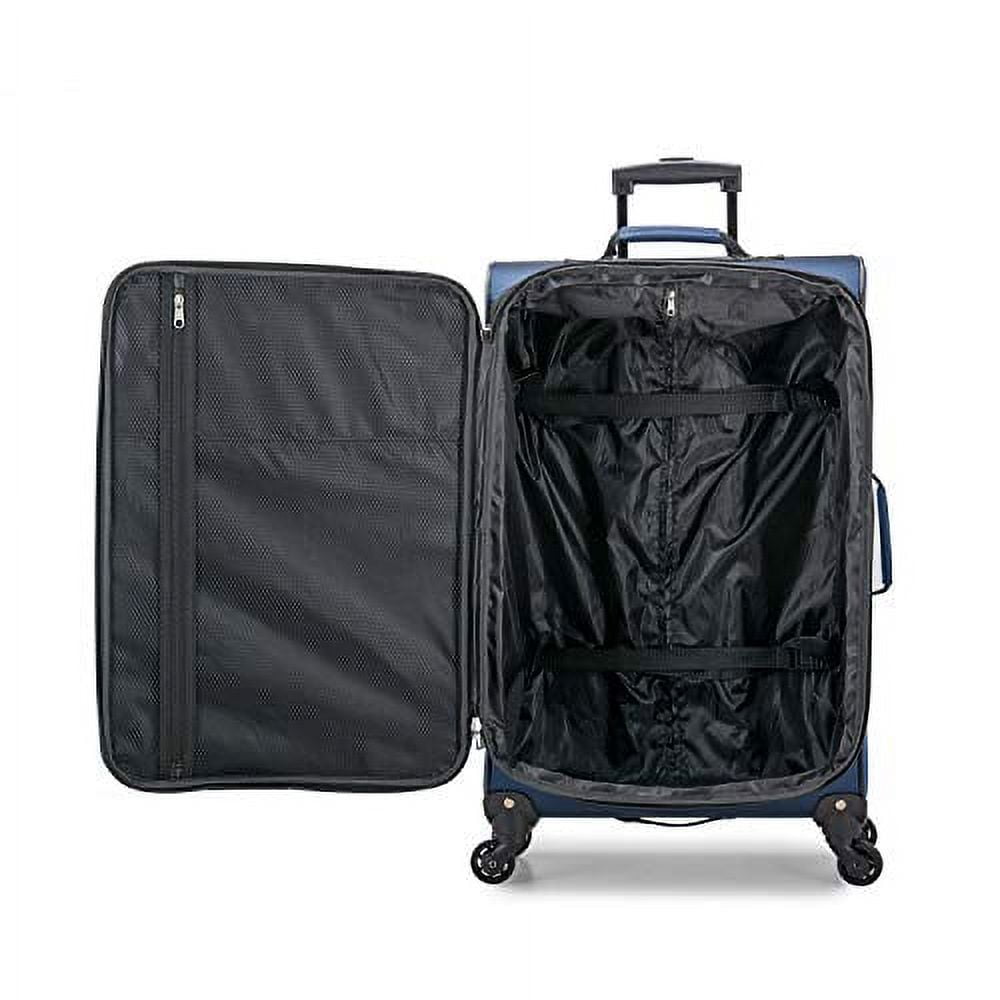 Aviron Bay Expandable Softside Luggage Set with Spinner Wheels, Black, 3 Piece (22/26/30)