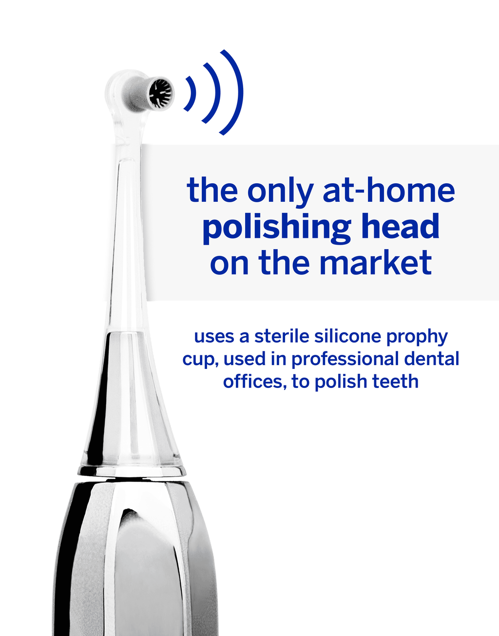 Zina45 Deluxe Sonic Pulse Electric Toothbrush, Rechargeable Whitening Tooth Brush, Silver