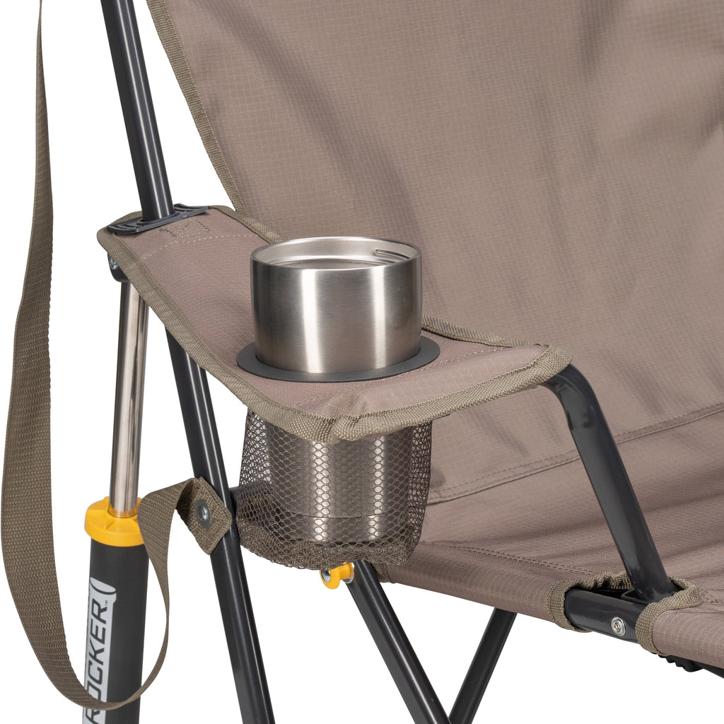 Kickback Rocker Foldable Rocking Camp Chair, Aged Fatigue