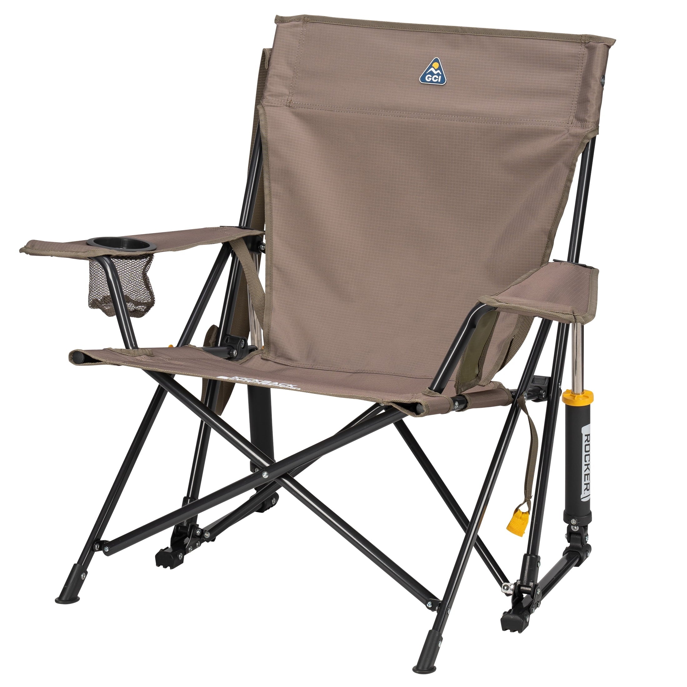 Kickback Rocker Foldable Rocking Camp Chair, Aged Fatigue