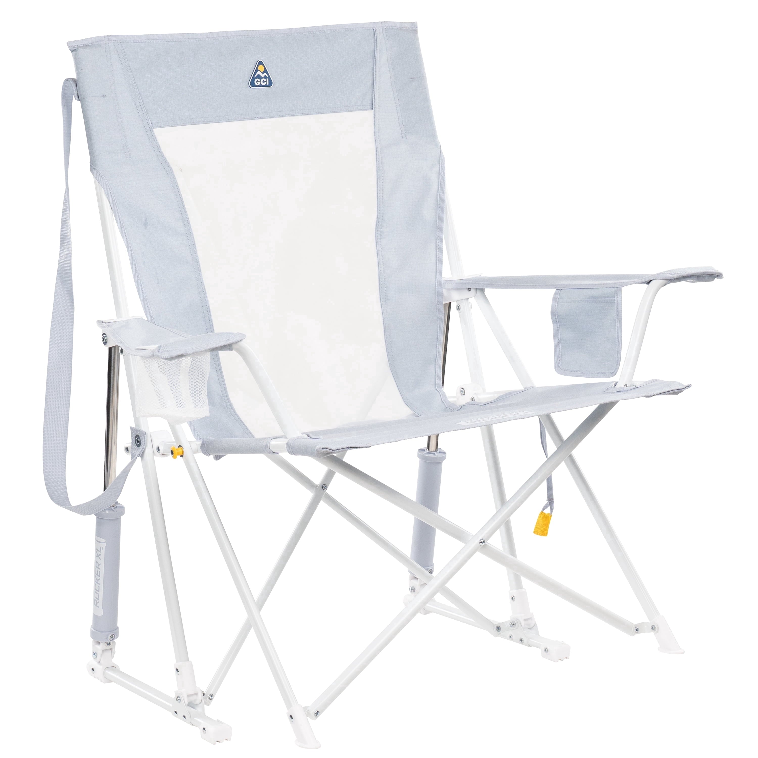 Comfort Pro Rocker XL Oversized Rocking Camping Chair, Heathered Charcoal