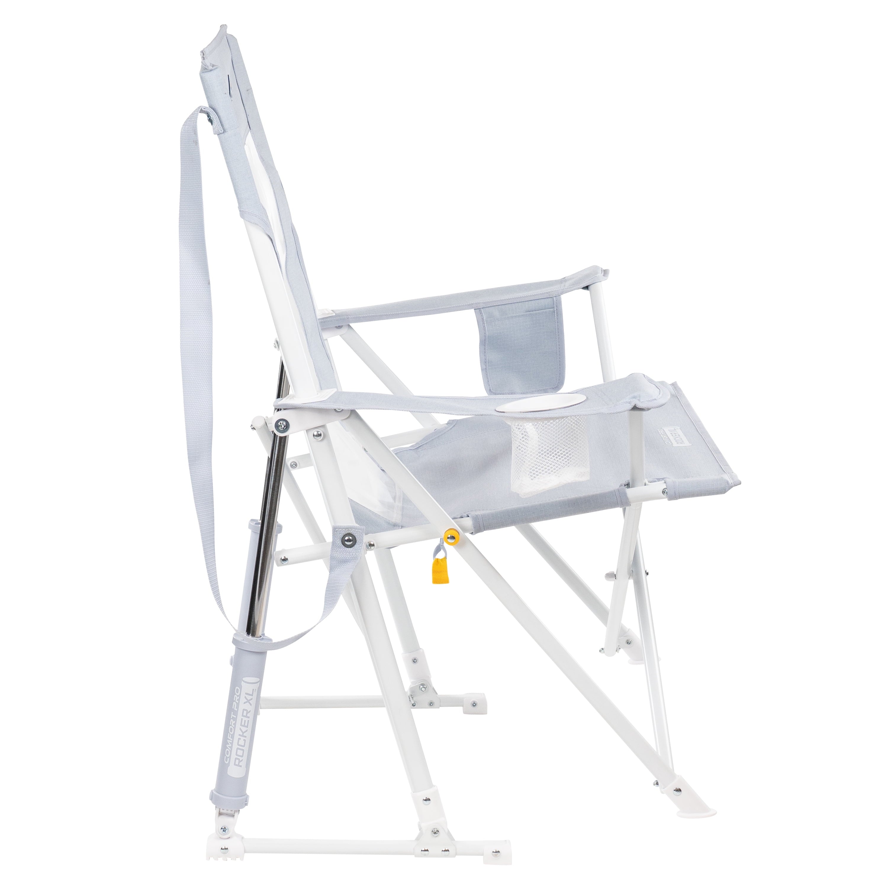 Comfort Pro Rocker XL Oversized Rocking Camping Chair, Heathered Charcoal