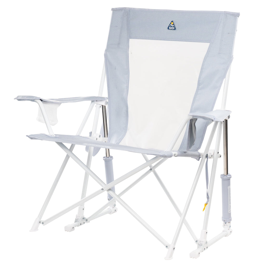 Comfort Pro Rocker XL Oversized Rocking Camping Chair, Heathered Charcoal