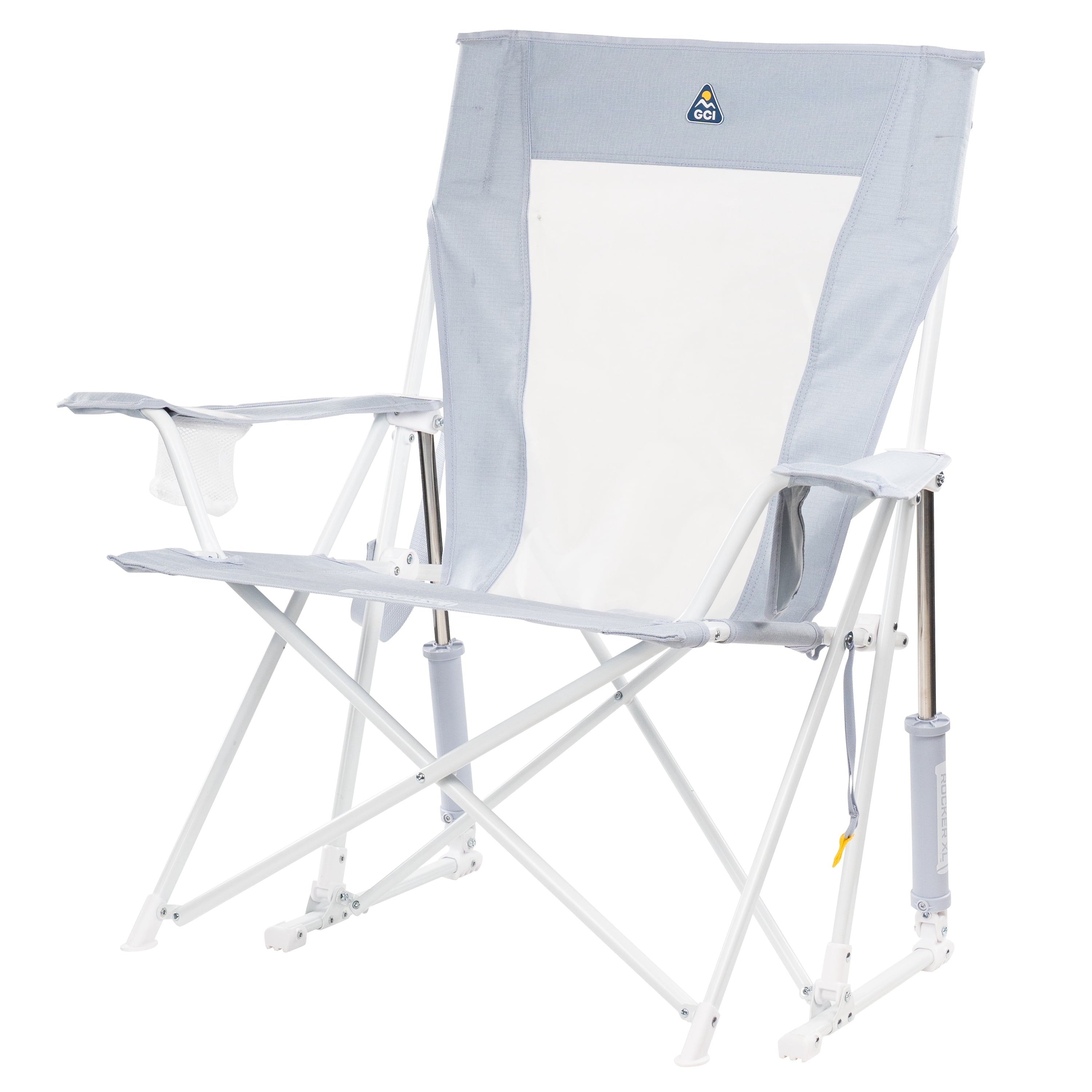 Comfort Pro Rocker XL Oversized Rocking Camping Chair, Heathered Charcoal