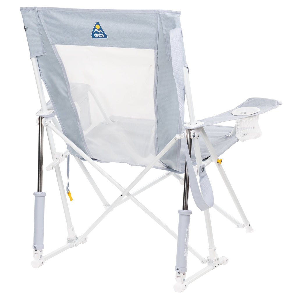 Comfort Pro Rocker XL Oversized Rocking Camping Chair, Heathered Charcoal