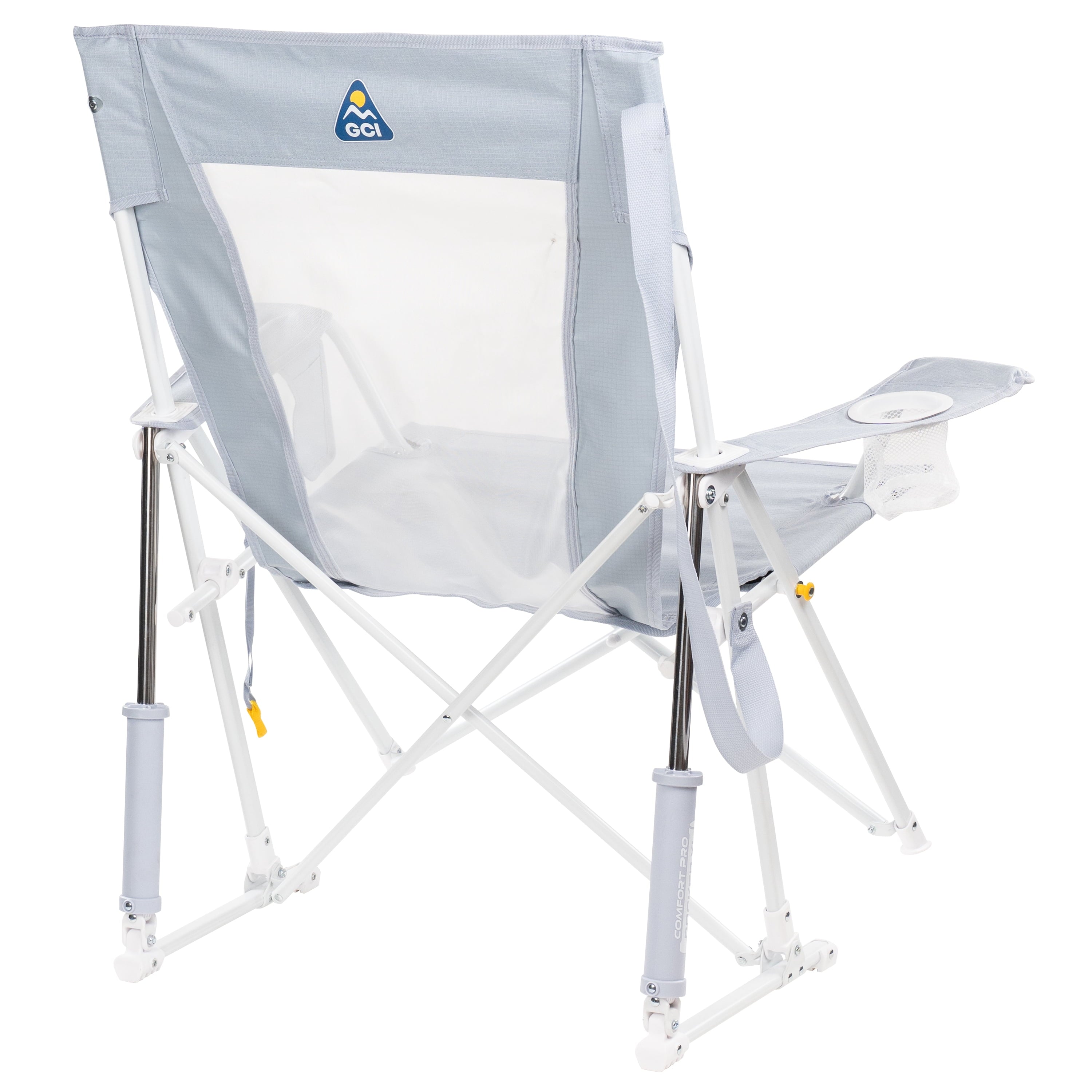 Comfort Pro Rocker XL Oversized Rocking Camping Chair, Heathered Charcoal