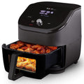 Vortex Plus 6-Quart 6-in-1 Air Fryer Oven with ClearCook Cooking Window, Digital Touchscreen, Nonstick and Dishwasher-Safe Basket, Includes Free App with over 1900 Recipes, Single Basket