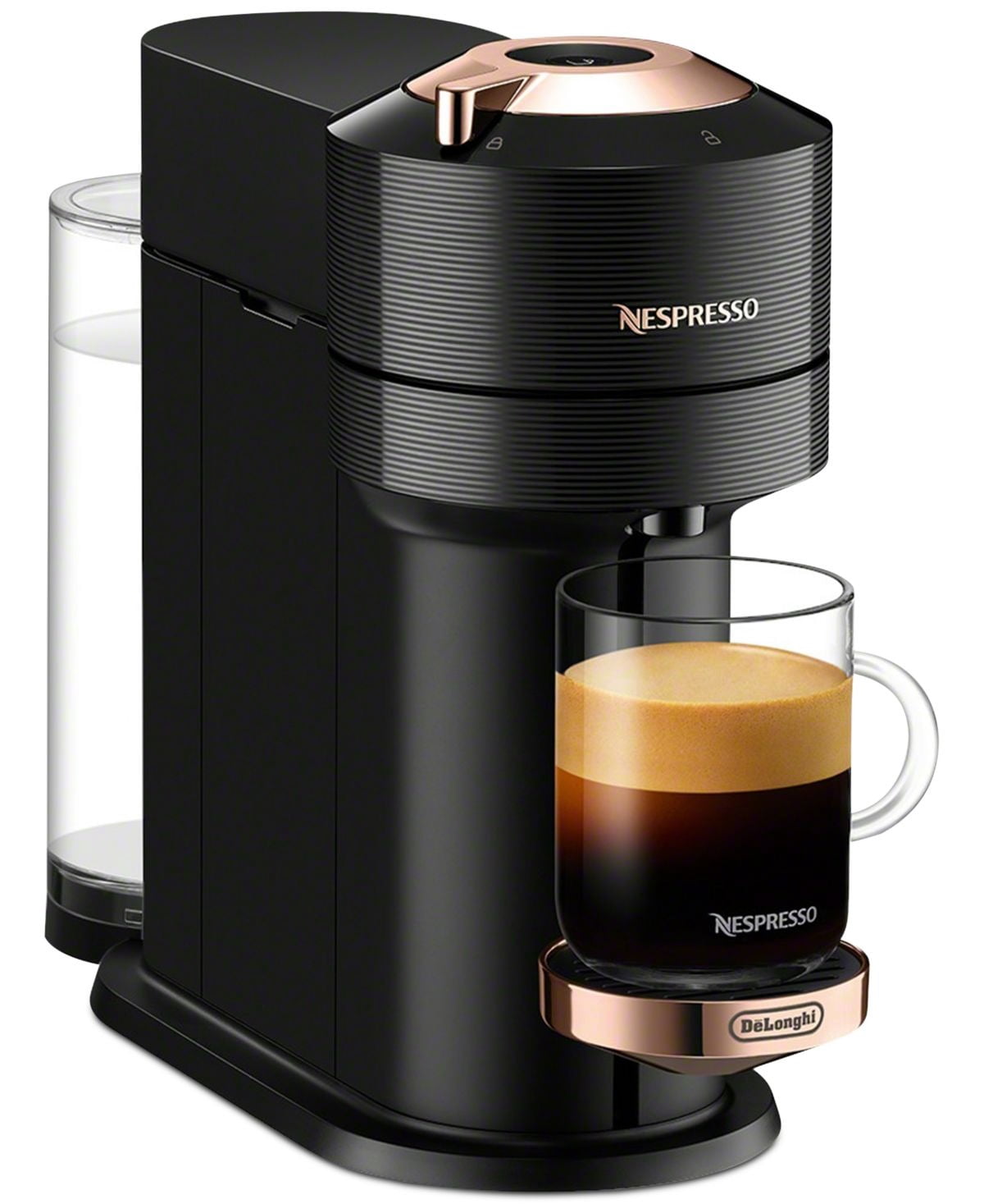 Vertuo Next Premium Coffee and Espresso Machine in Black Rose Gold