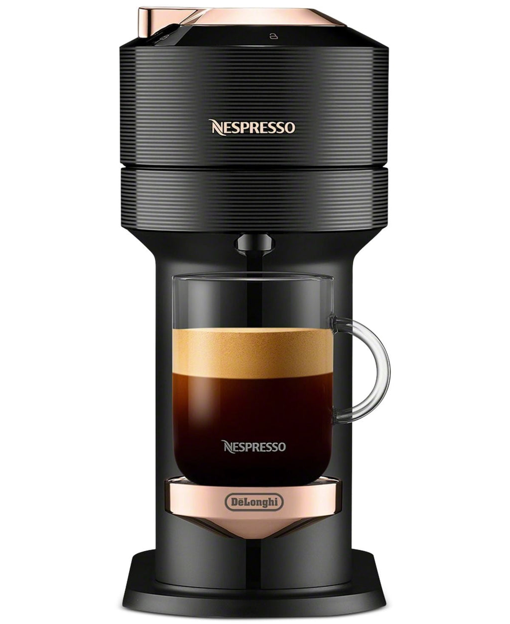 Vertuo Next Premium Coffee and Espresso Machine in Black Rose Gold