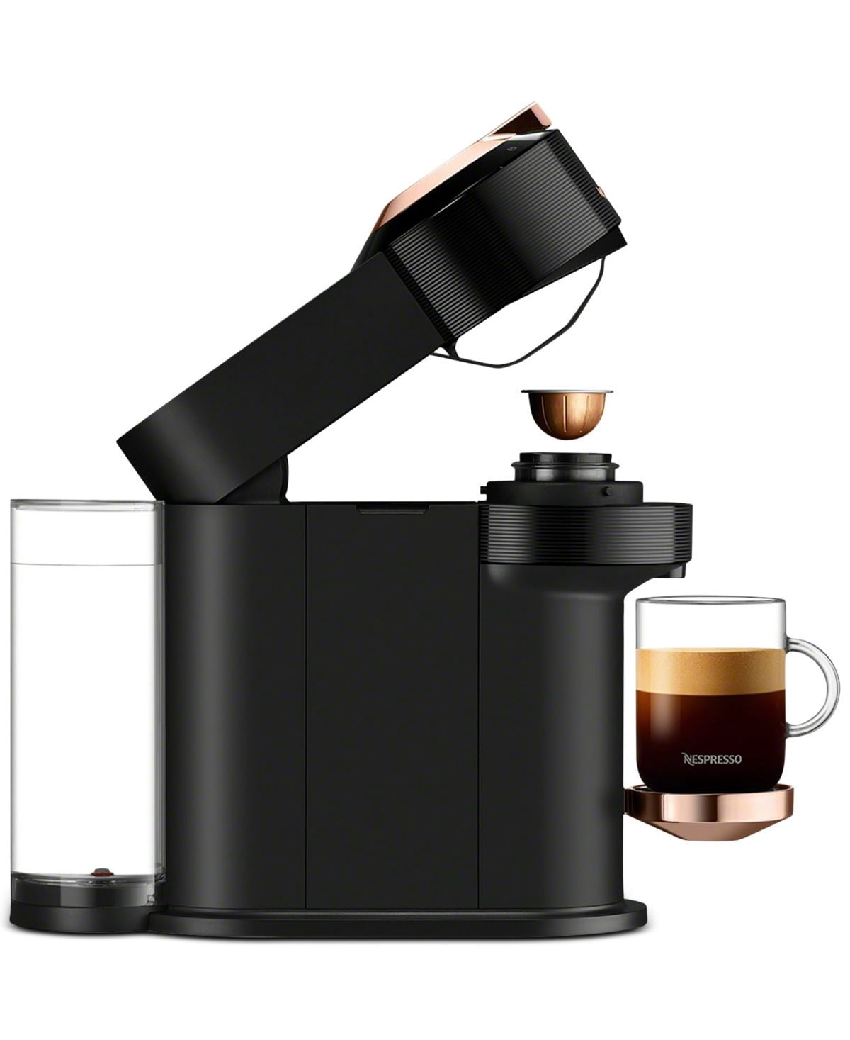 Vertuo Next Premium Coffee and Espresso Machine in Black Rose Gold
