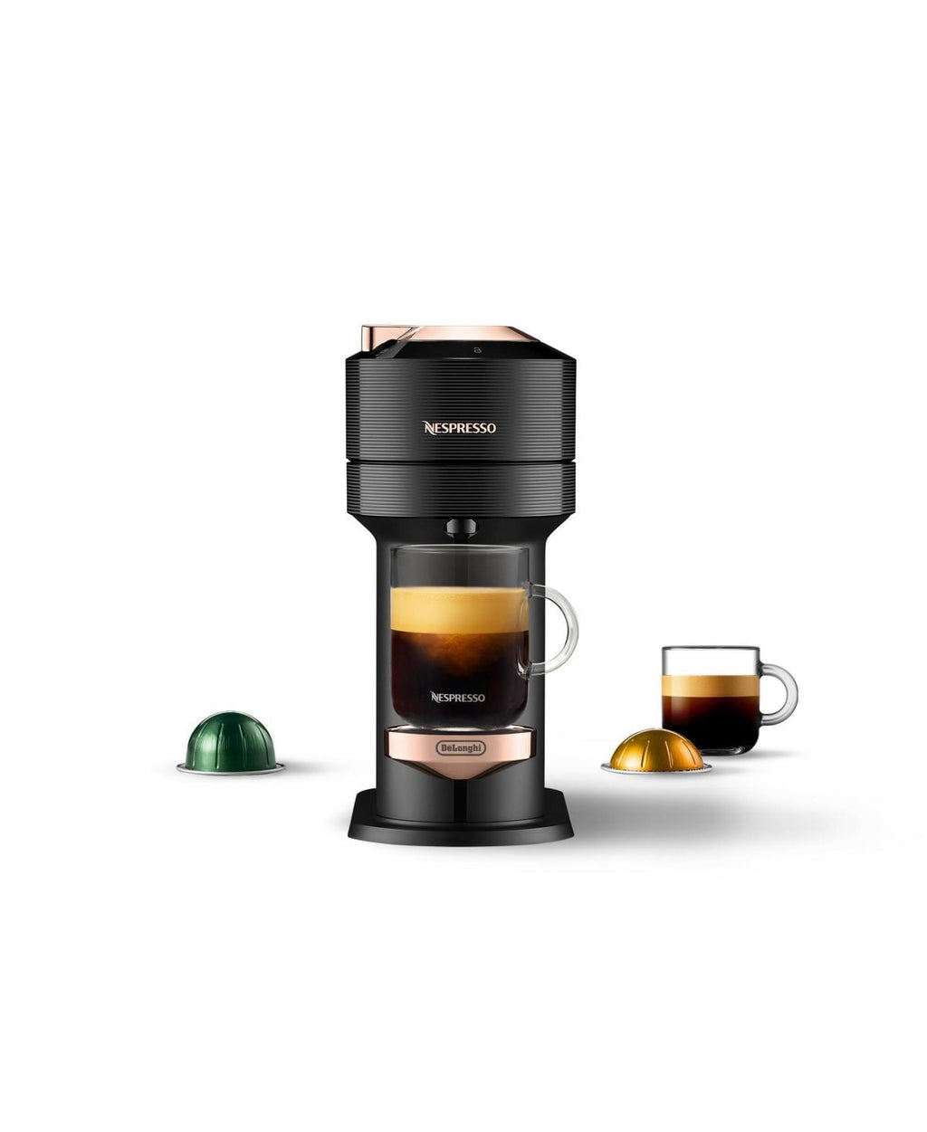 Vertuo Next Premium Coffee and Espresso Machine in Black Rose Gold