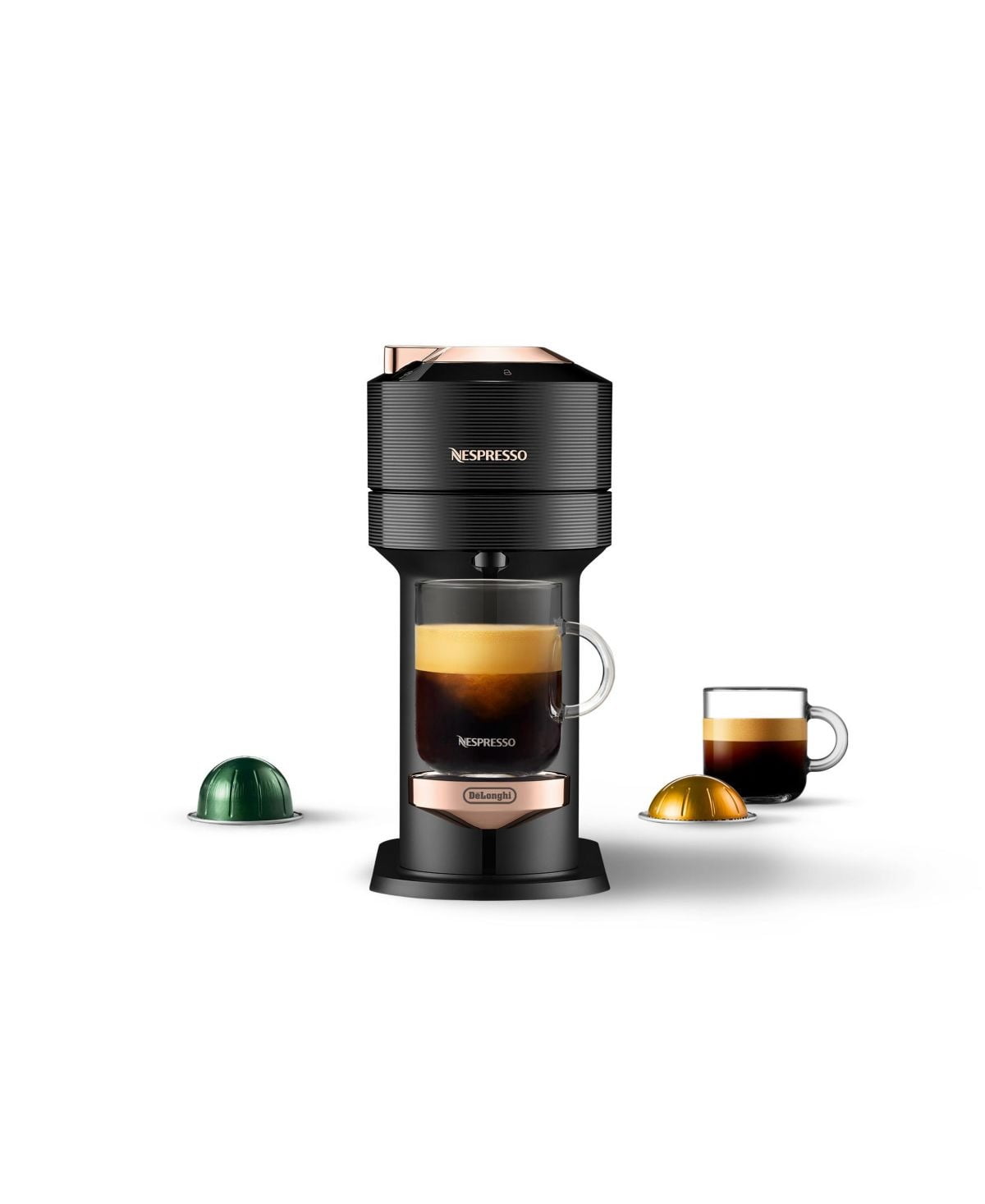 Vertuo Next Premium Coffee and Espresso Machine in Black Rose Gold