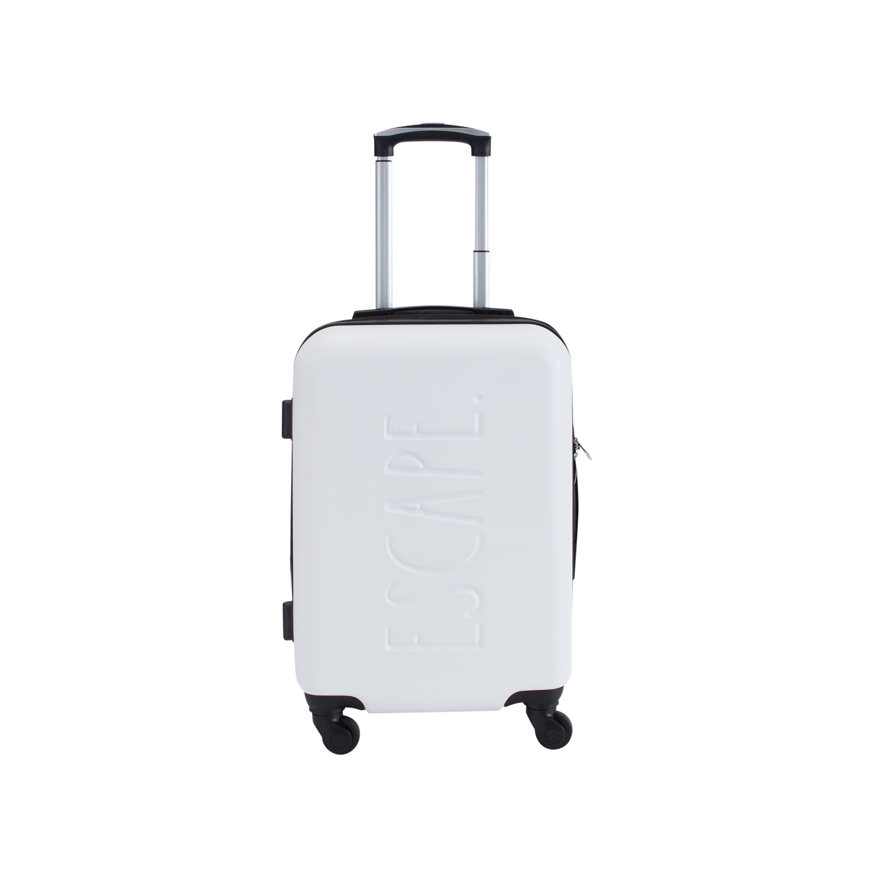 3 Piece Expandable Rolling Luggage Set in White
