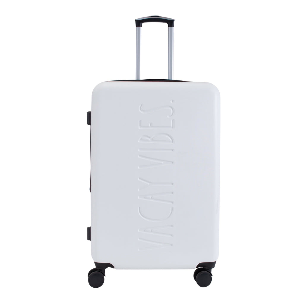 3 Piece Expandable Rolling Luggage Set in White