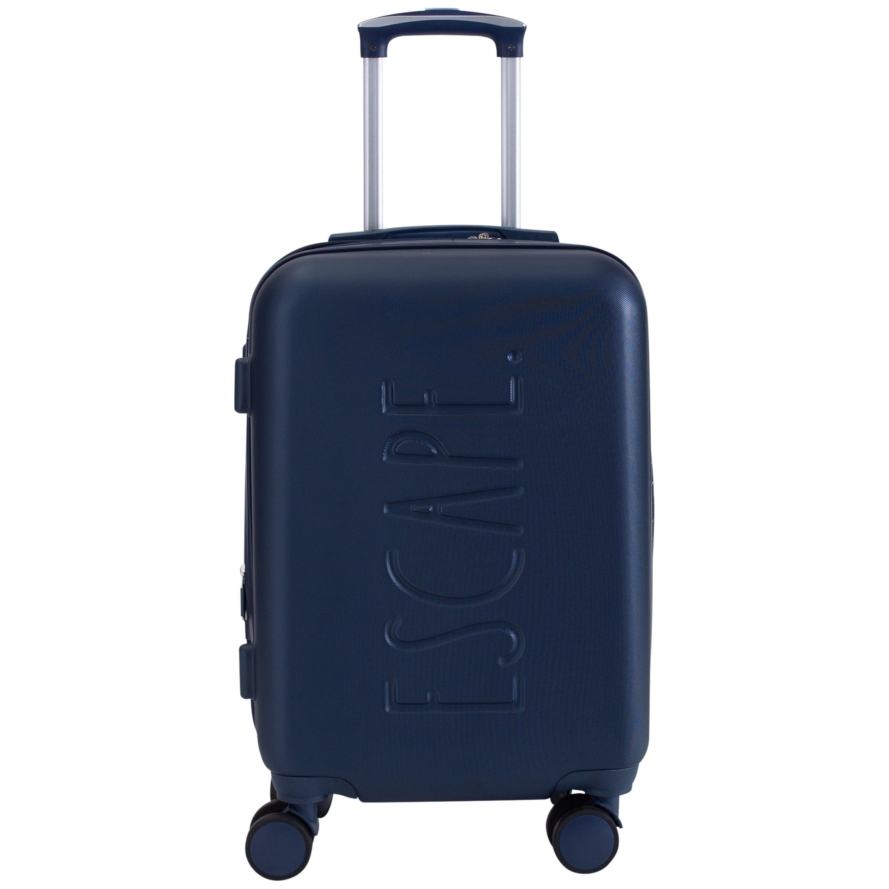 3 Piece Expandable Rolling Luggage Set in White